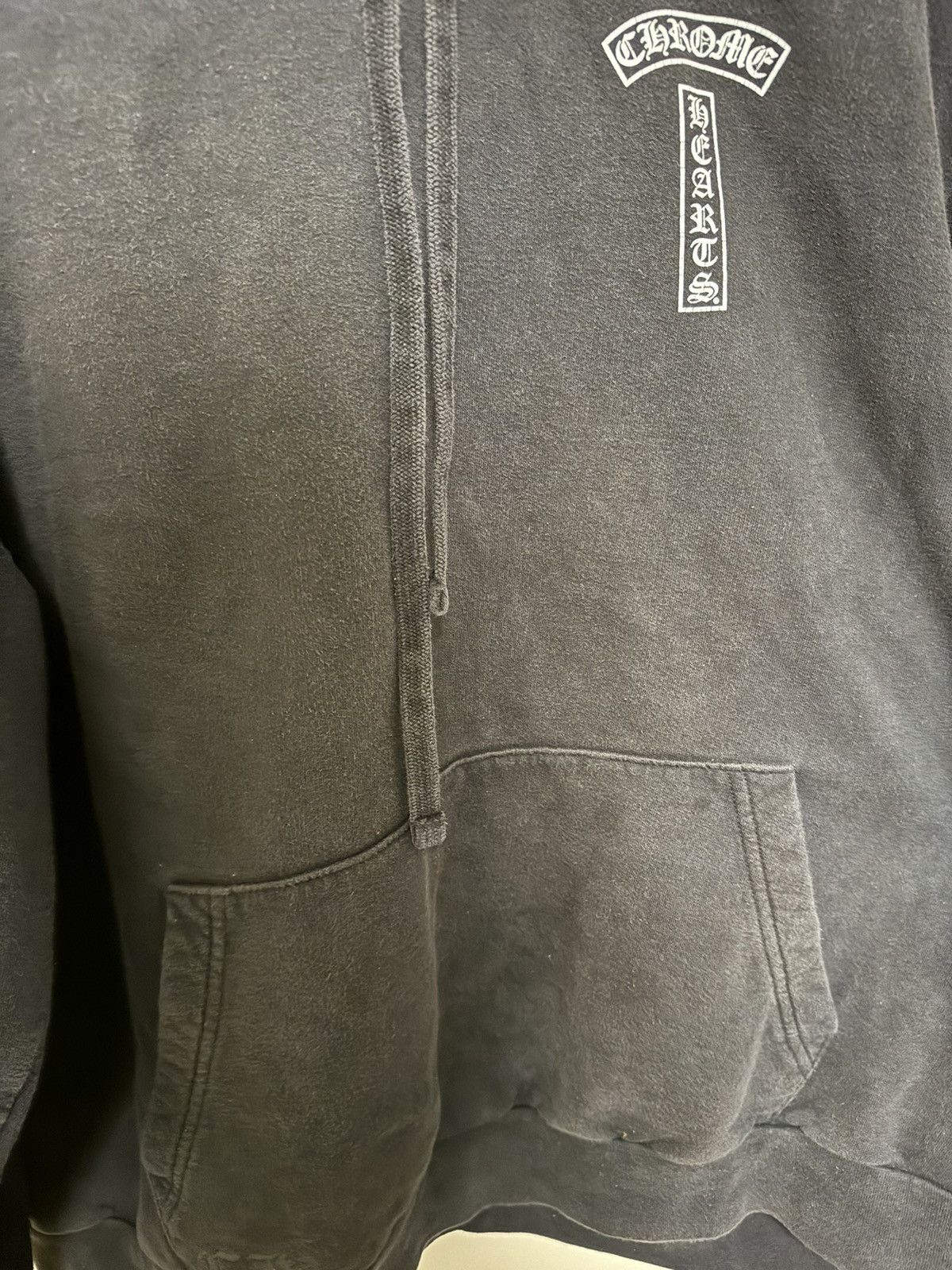 Chrome Hearts Chrome Hearts T Logo USA Shoulder Hoodie ‘Black’ Size US XL / EU 56 / 4 - 11 Thumbnail