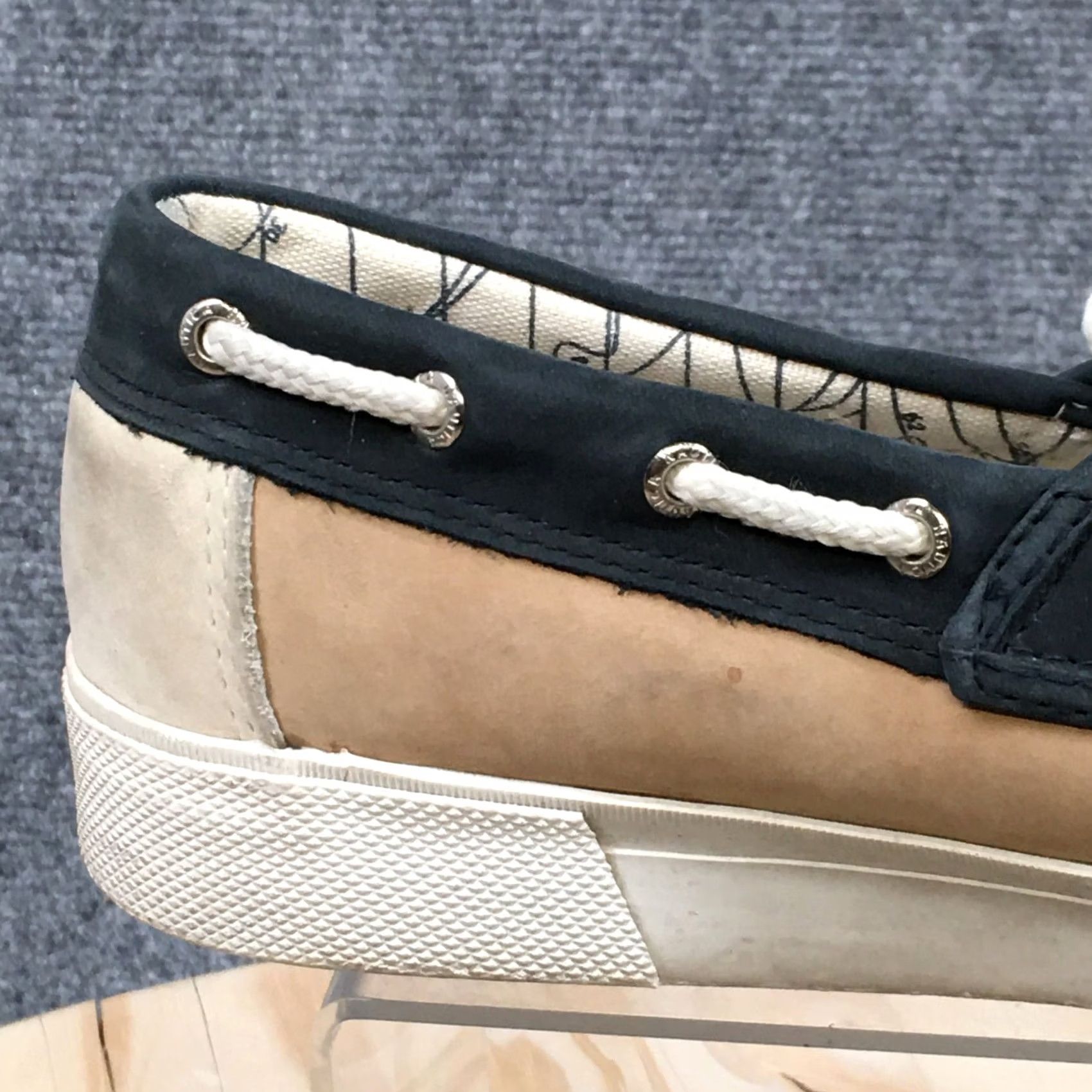 Nautica Nautica Mens Boater II Boat Shoe Khaki Lace Up Comfortable Low Top Round Toe Shoes 8.5 Size US M / EU 48-50 / 2 - 3 Thumbnail