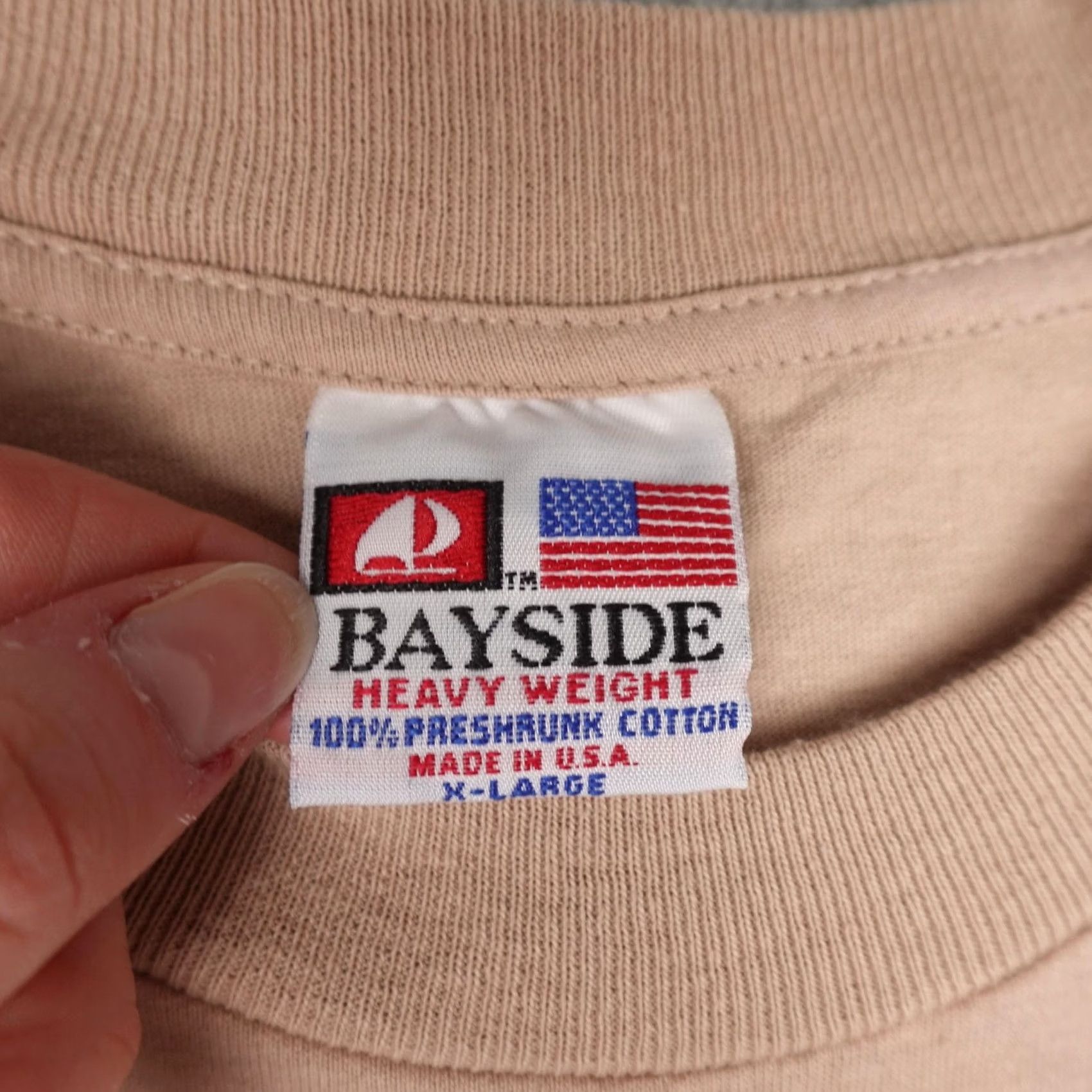 Vintage VINTAGE Bayside Conservative USA Graphic Tee Shirt Mens XL Brown Size US XL / EU 56 / 4 - 3 Thumbnail