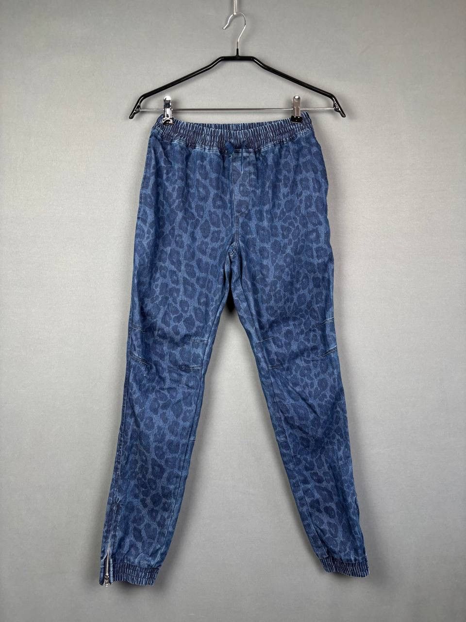 KITH Sweatpants Leopard Blue Tapered