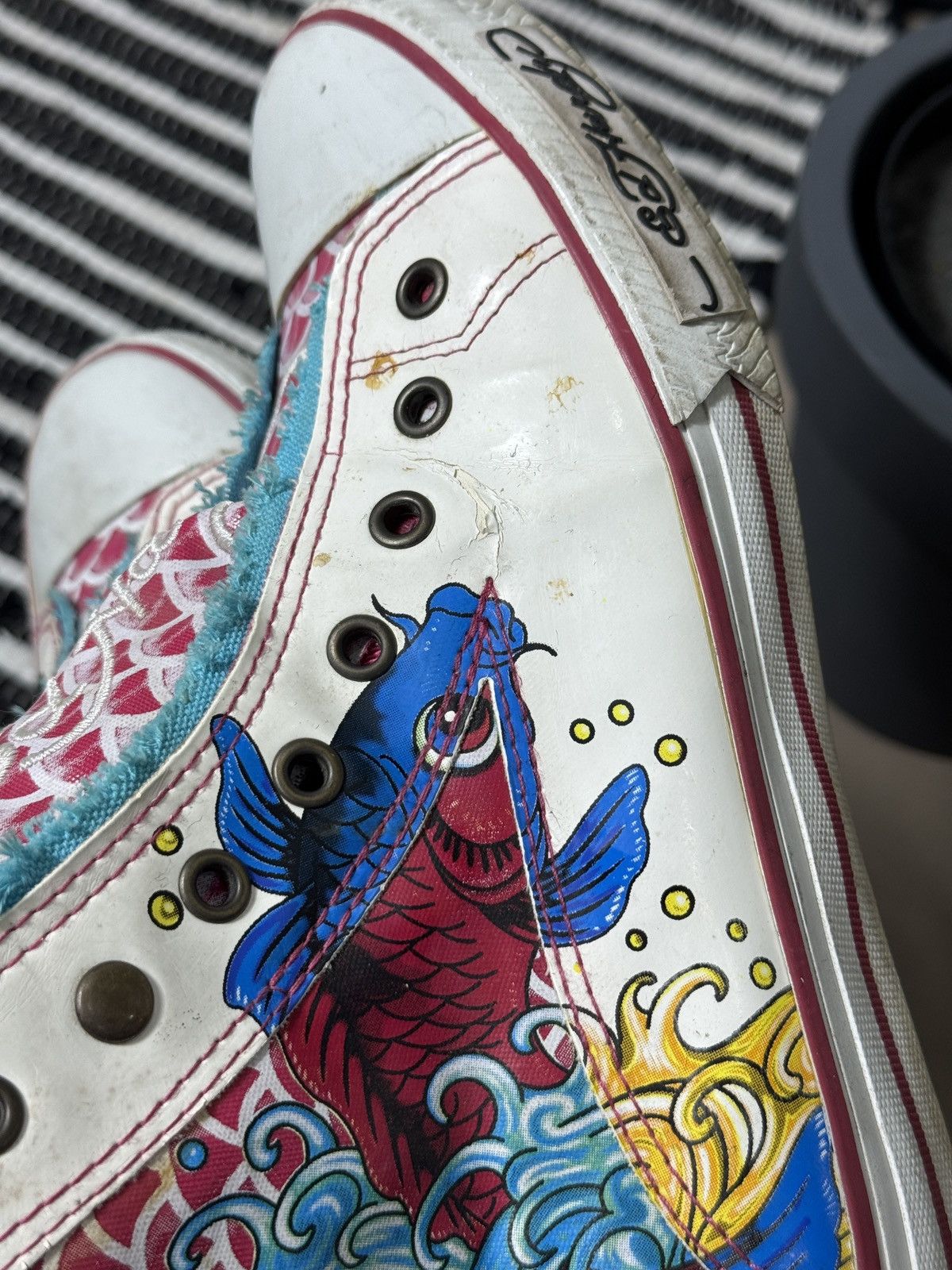 Ed Hardy VINTAGE ED HARDY AVANT GARDE 2000s HIGH TOP SNEAKERS Size US 9 / IT 39 - 8 Thumbnail