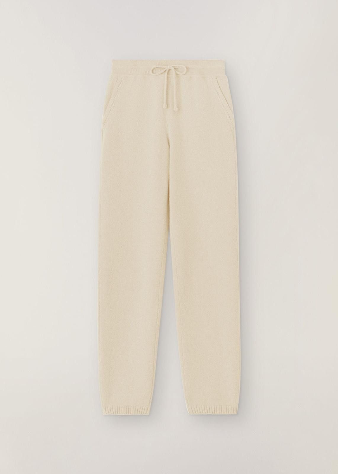 Loro Piana o1srvl11e1024 Cocooning Cashmere Sweatpant in Off White Size 30" / US 8 / IT 44 - 1 Thumbnail