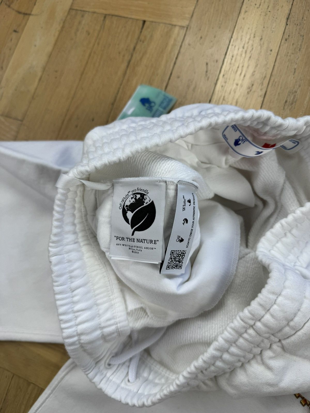 Off-White OFF-WHITE ORANGE METAL ARROWS WHITE SWEATPANTS Size US 34 / EU 50 - 10 Thumbnail