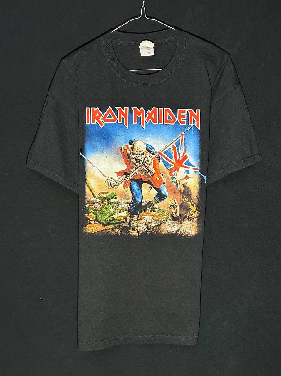 Fruit Of The Loom × Iron Maiden Iron Maiden Eddie Holding British Flag fruit of the loom Size US XL / EU 56 / 4 - 1 Thumbnail