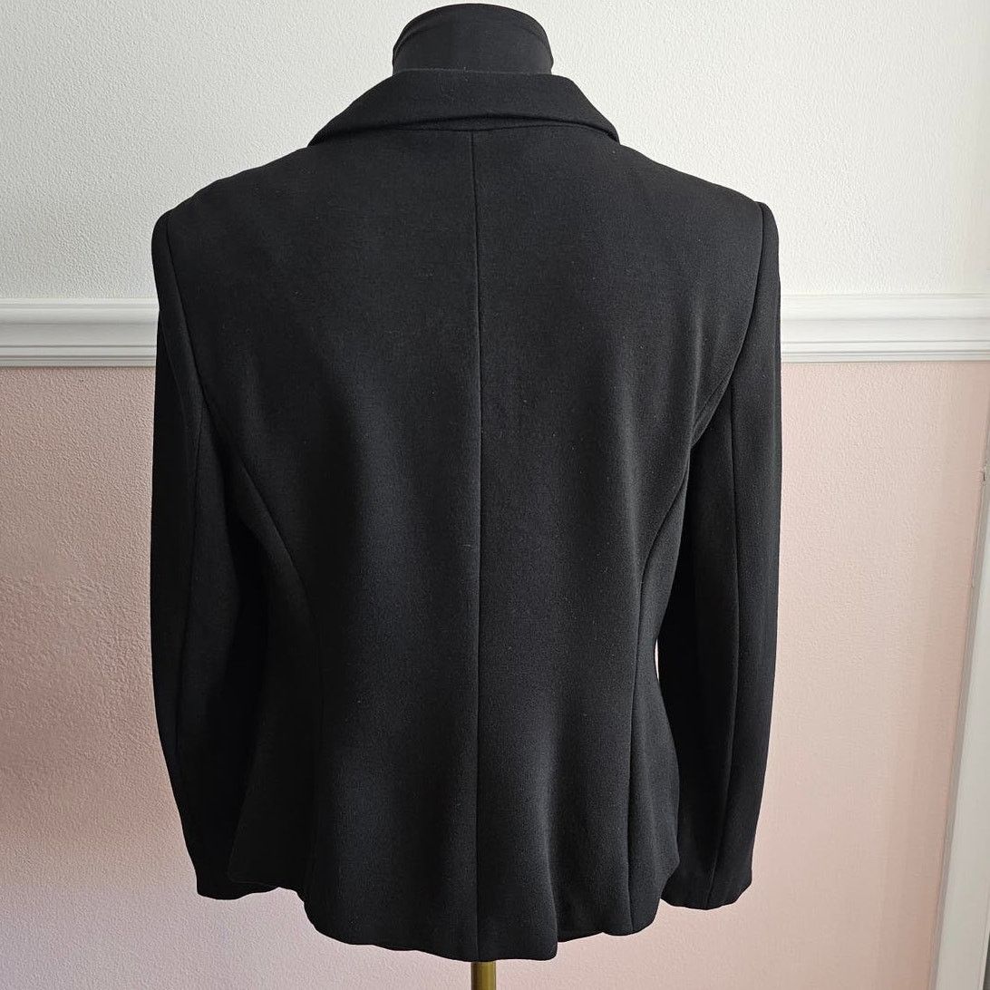 Escada ESCADA Women's Knit 3 Button Stretch Jersey Blazer Jacket 40 Size M / US 6-8 / IT 42-44 - 3 Thumbnail