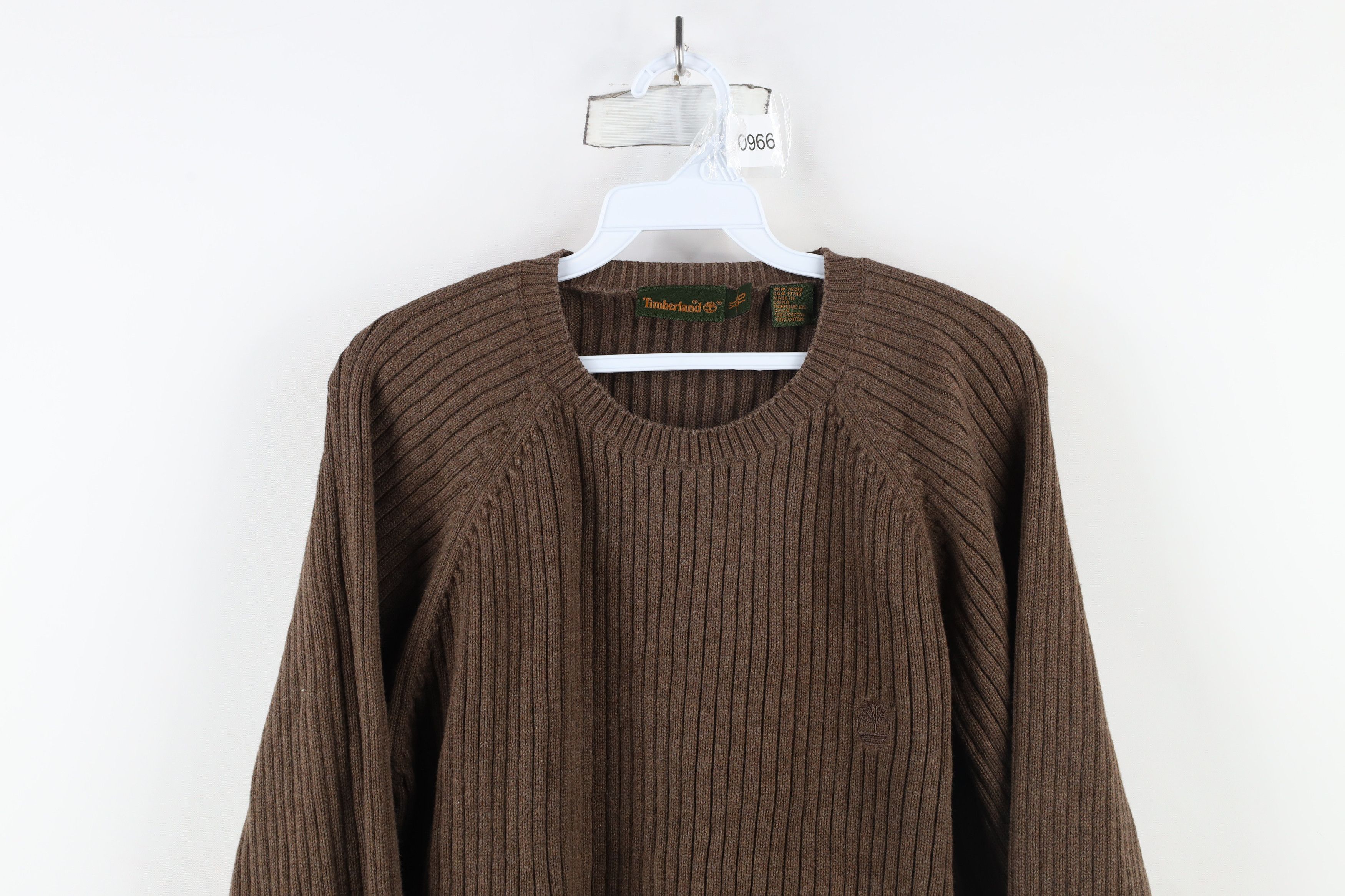 Timberland × Vintage Vintage 90s Timberland Heavyweight Crewneck Sweater Brown Size US XL / EU 56 / 4 - 2 Thumbnail