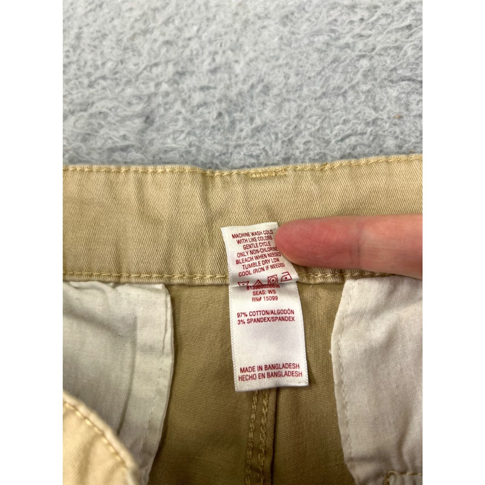 Vintage BONGO Womens Pants Cargo Twill Beige 26x26 Regular Inseam Ankle Zip 26 Waist Tapered Rise 7 Size 28" / US 6 / IT 42 - 4 Thumbnail