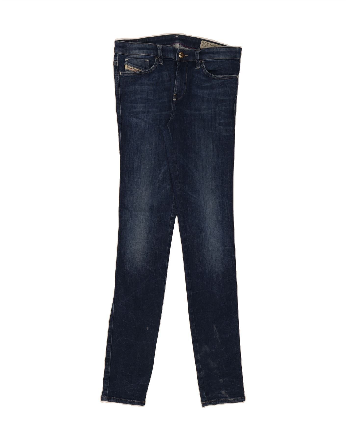 Diesel Womens Skinny Jeans W28 L32 Navy Blue Cotton Size 42" / US 20 - 1 Thumbnail