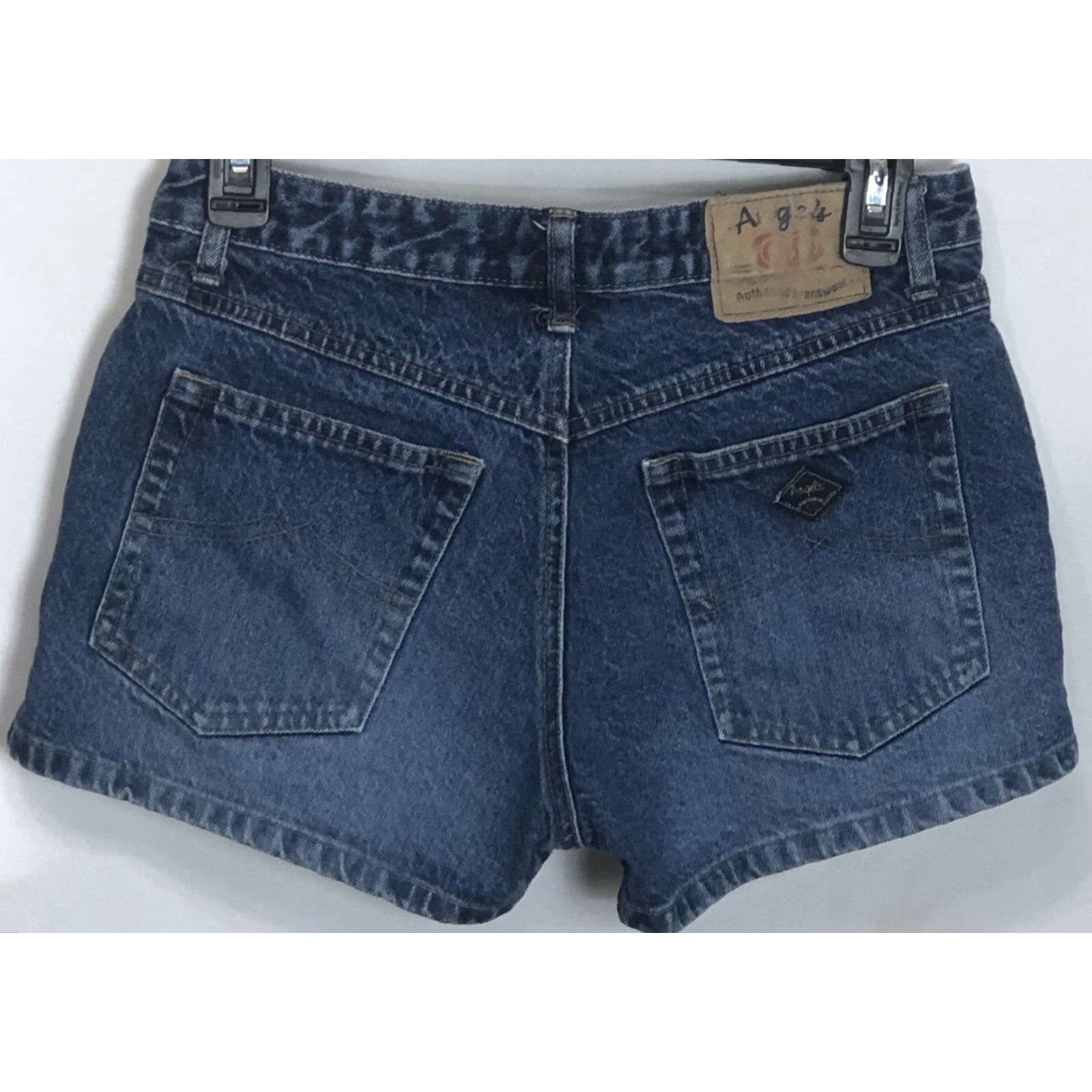 Vintage VINTAGE Angels Blue Jean Shorts Denim 28"Waist Mid Rise 90's Y2K Women Juniors 28 Blue Jeans Shorts Size 27" / US 4 / IT 40 - 2 Thumbnail