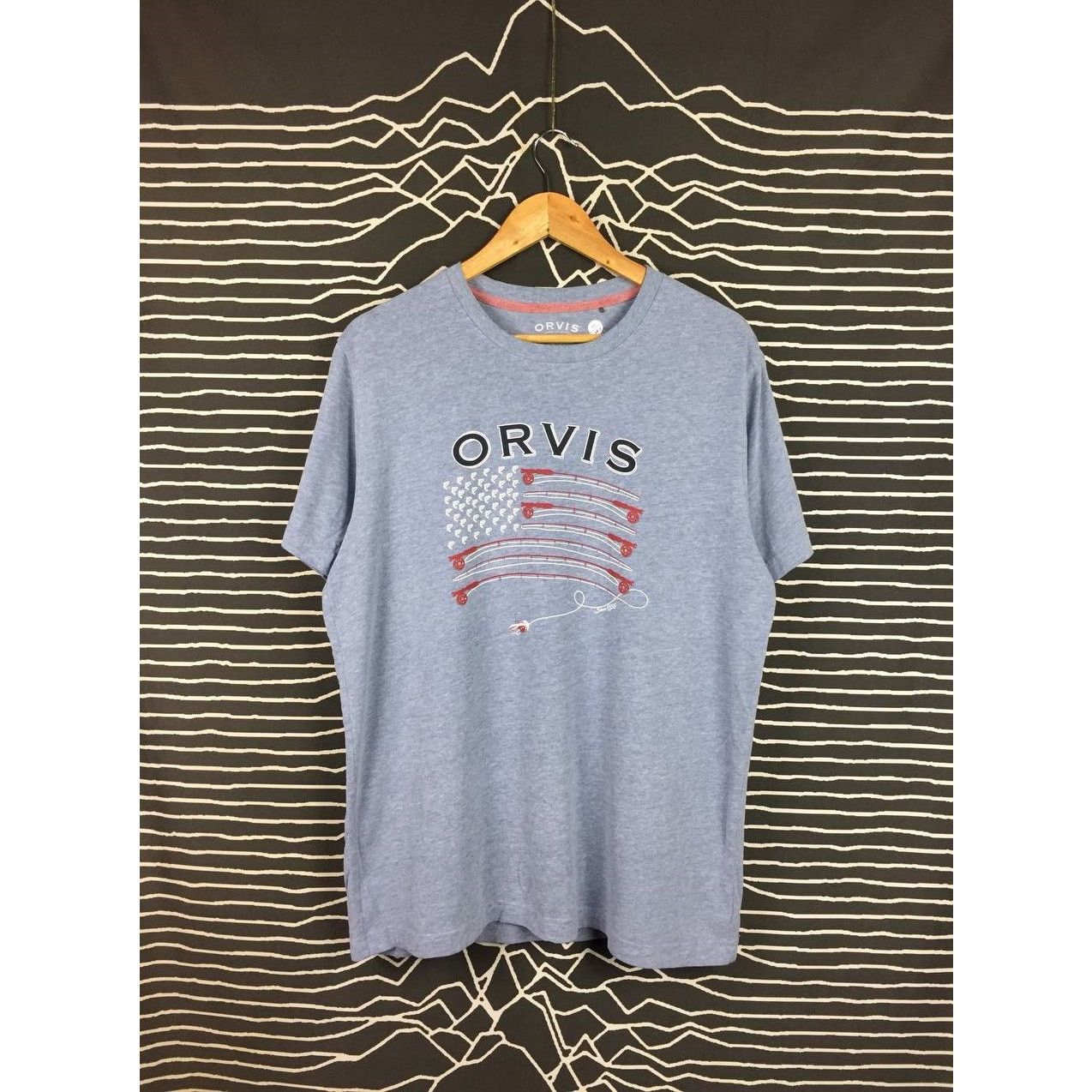 Orvis × Vintage Orvis Classic Collection American Flag Fishing Rods Tee Size US L / EU 52-54 / 3 - 2 Thumbnail