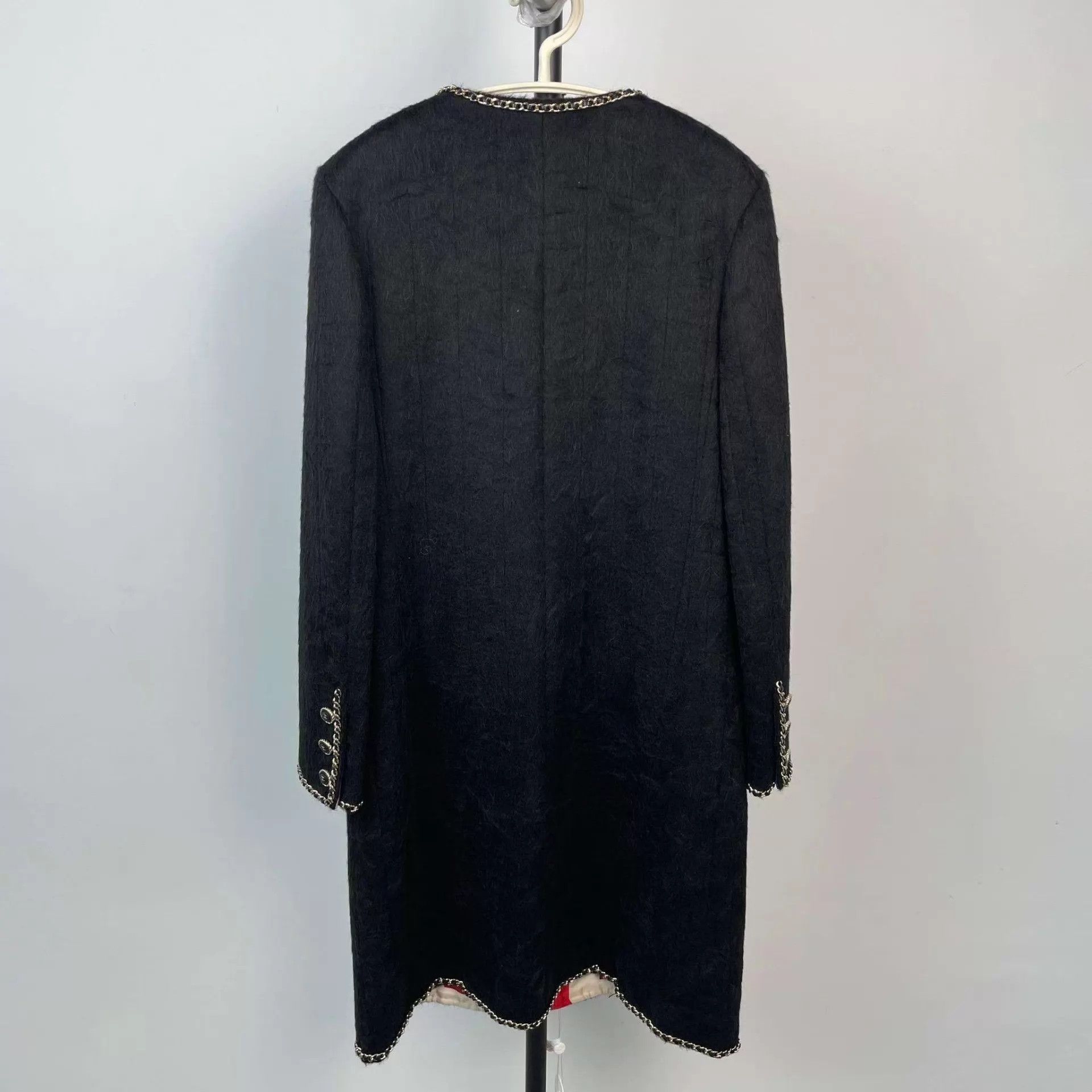 Chanel Chanel black 34 long jackets Size XS / US 0-2 / IT 36-38 - 2 Thumbnail