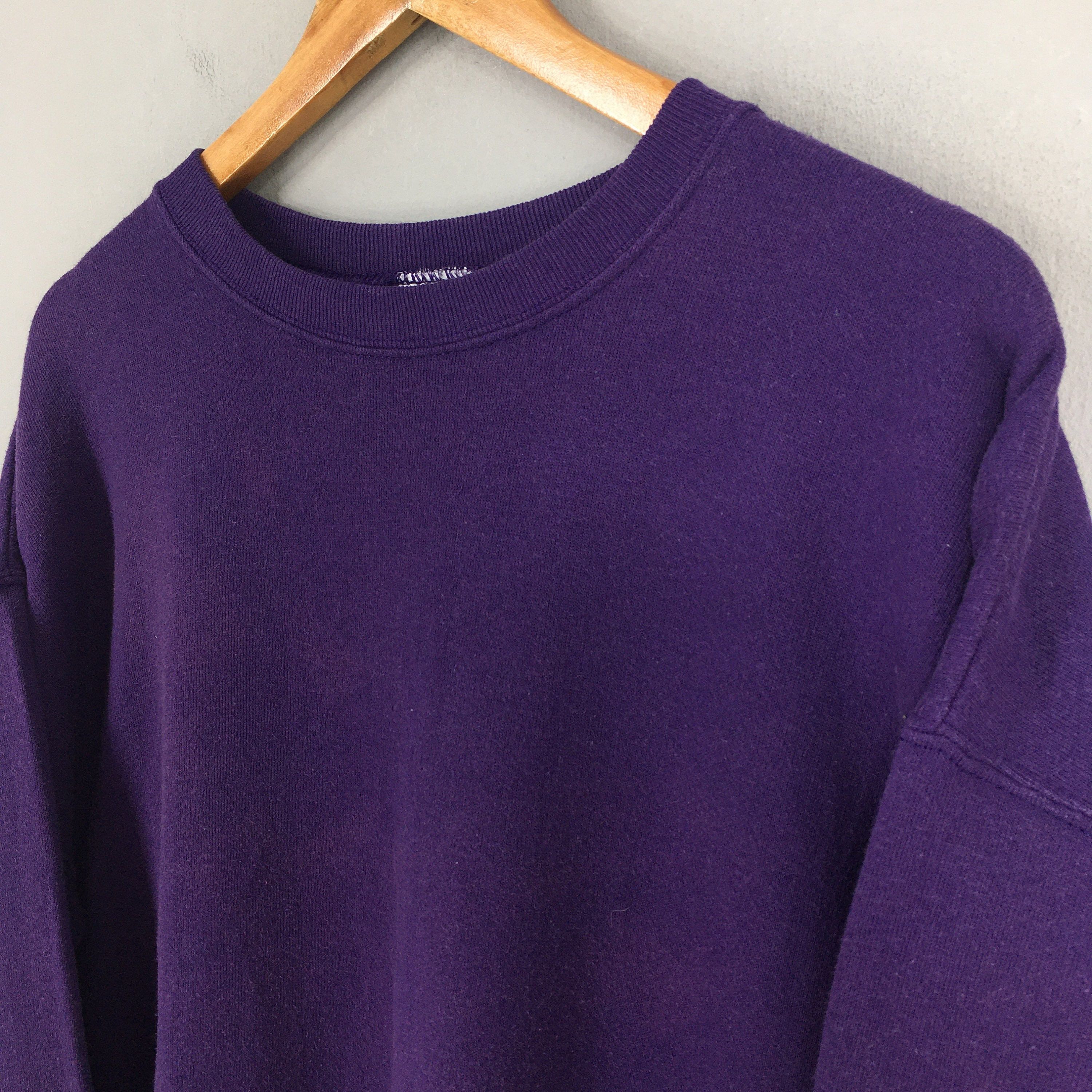 Vintage Tultex Plain Purple Sweatshirt XLarge
