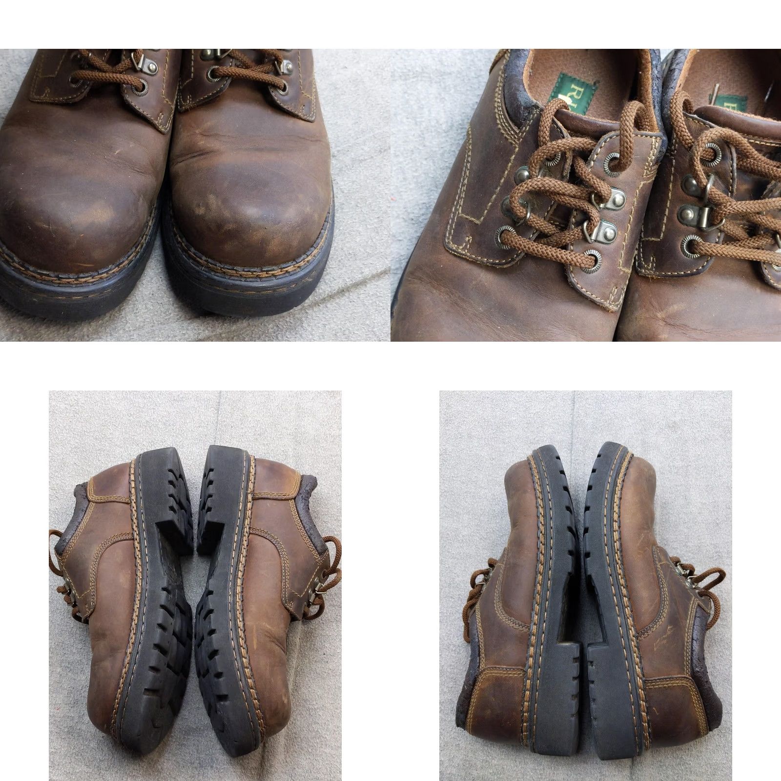 Vintage RJ Colt Tippett Stone Oly Boots Mens 10 43 Brown Leather Lace Up Casual Work Size US 10 / EU 43 - 8 Thumbnail