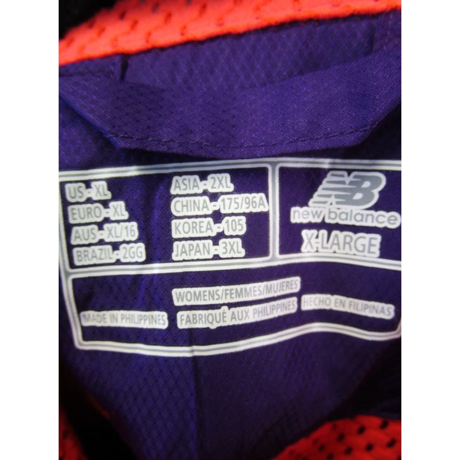 New Balance VINTAGE New Balance Jacket Womens XL Purple Orange Lightning Dry Full Zip Size XL / US 12-14 / IT 48-50 - 4 Thumbnail