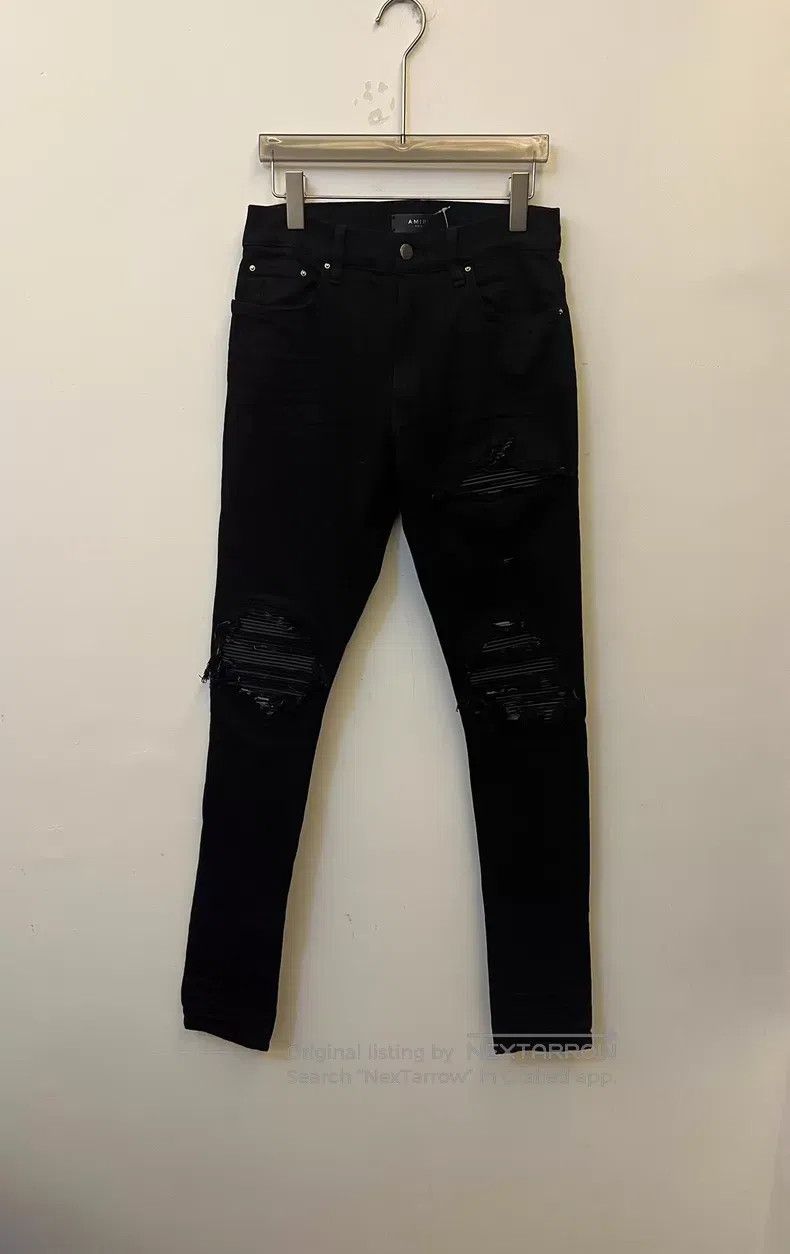 Amiri Amiri Piebald destroyed denim pants Size US 31 - 1 Thumbnail