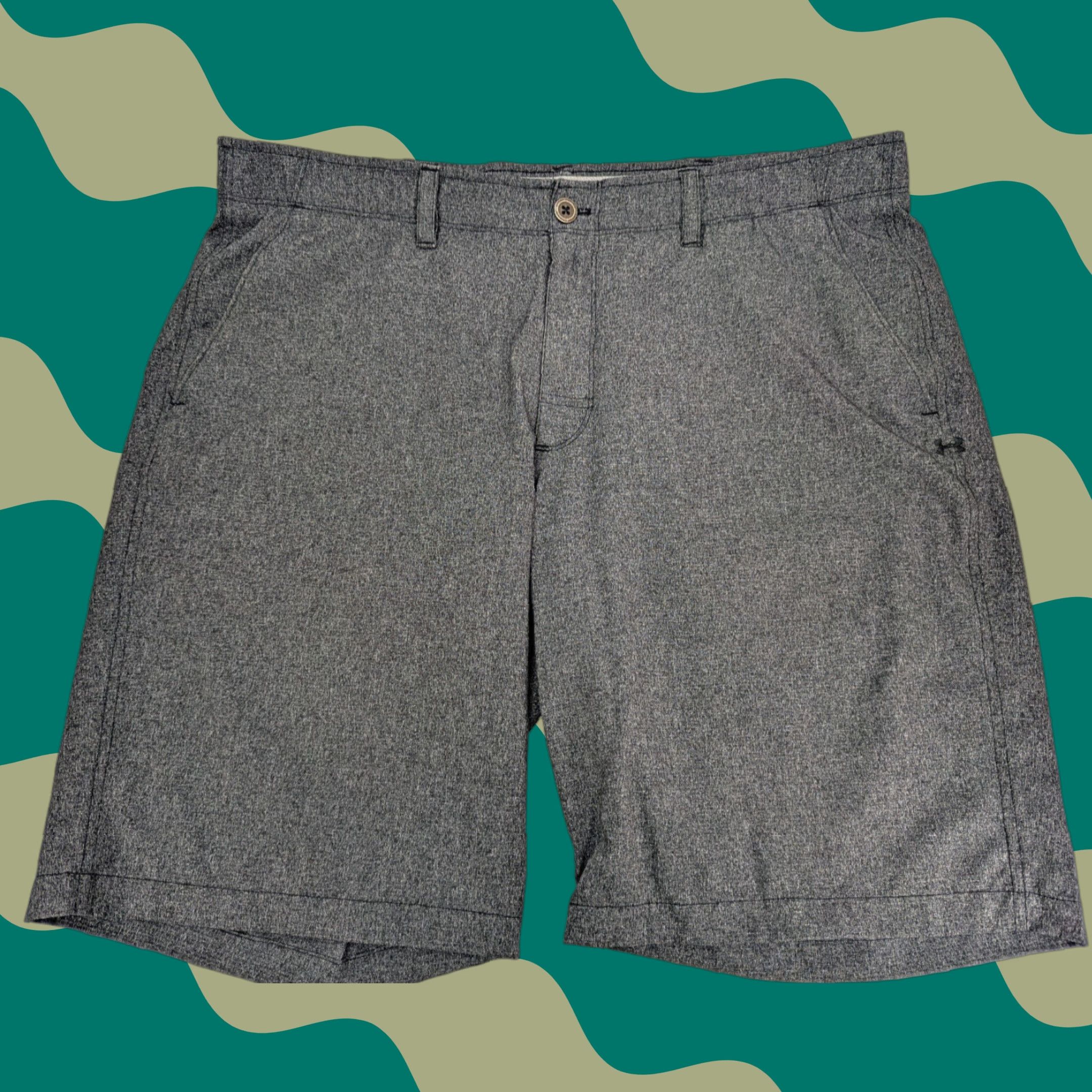 Under Armour Under Armour Shorts Men 40 Gray Match Play UA Golf Elastic Waist Flat Front Size US 40 / EU 56 - 1 Thumbnail