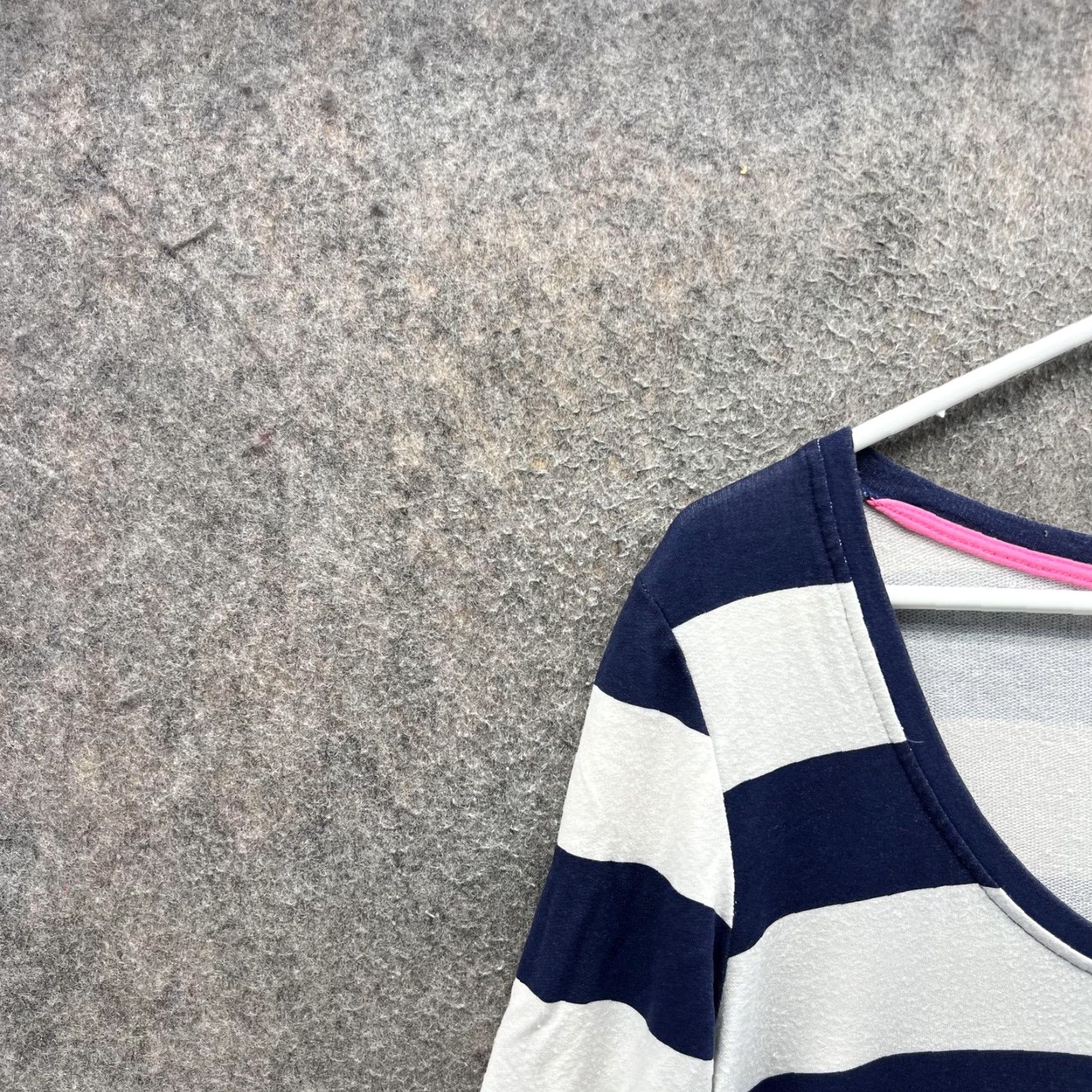 Lilly Pulitzer Lilly Pulitzer Shirt Dress Womens Medium Blue Striped Scoop Neck 3/4 Sleeve 41958 Size M / US 6-8 / IT 42-44 - 6 Thumbnail