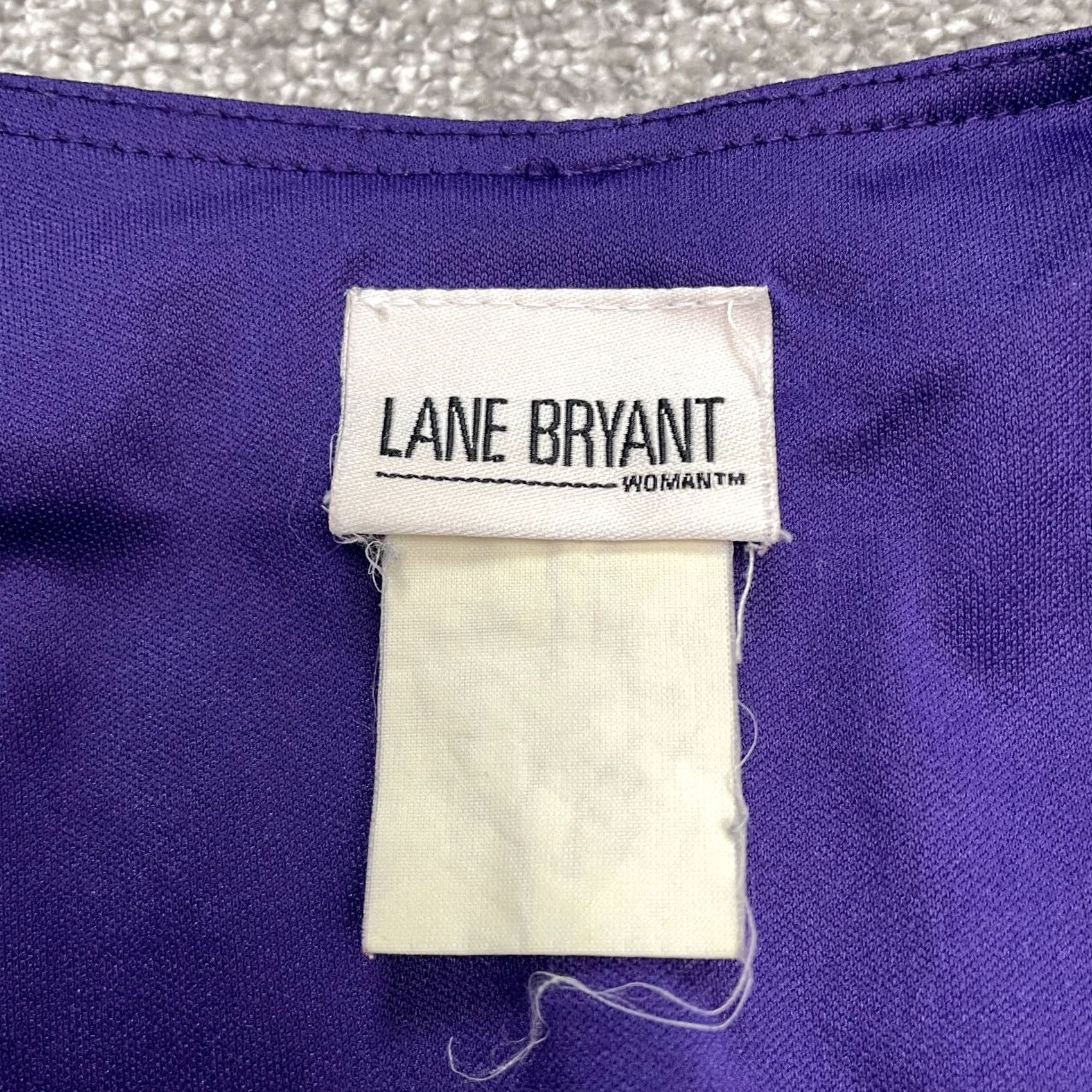 Vintage VINTAGE Lane Bryant Embroidered Midi Shift Dress Womens 24 Purple Pockets Size 4XL / US 24-26 - 6 Thumbnail