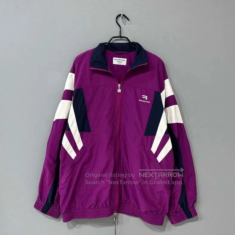 Balenciaga Balenciaga Sporty B Purple Embroidered Jacket. Size US XS / EU 42 / 0 - 1 Thumbnail