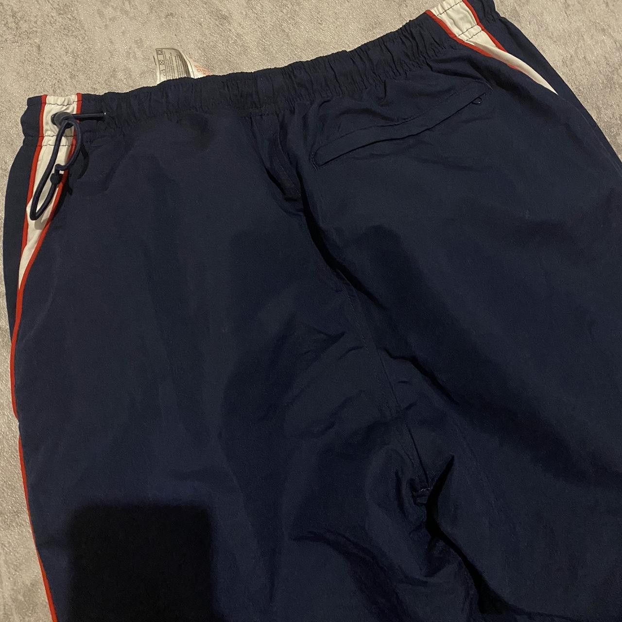 Nike 2000s Nike y2k Navy and white Nike track pants Baggy Size US 34 / EU 50 - 3 Thumbnail