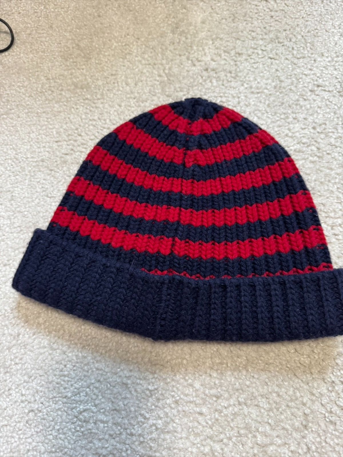 Gucci Gucci Striped Wool Bee Embroidery Beanie Hat M Size ONE SIZE - 3 Thumbnail