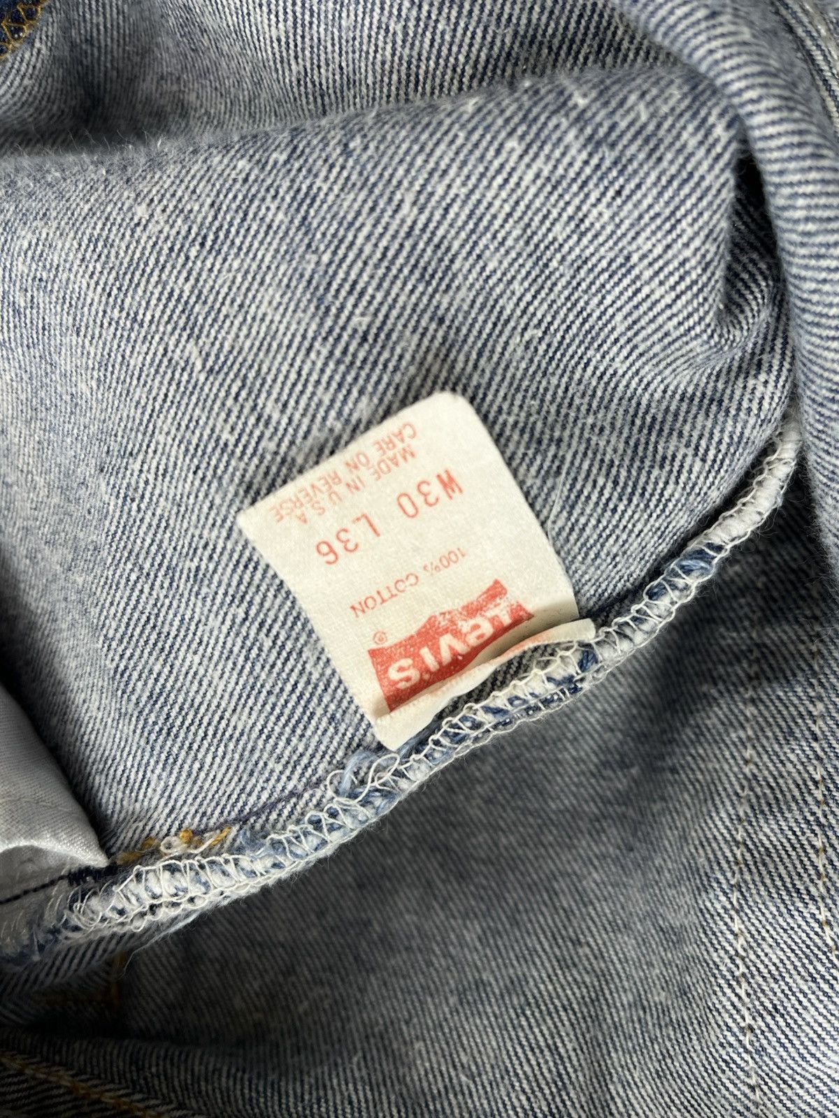 Levi's Vintage Clothing 🇺🇸1990s Vintage Levis 501XX LVC 30x36 Straight Leg Blue Jeans Size US 30 / EU 46 - 11 Thumbnail