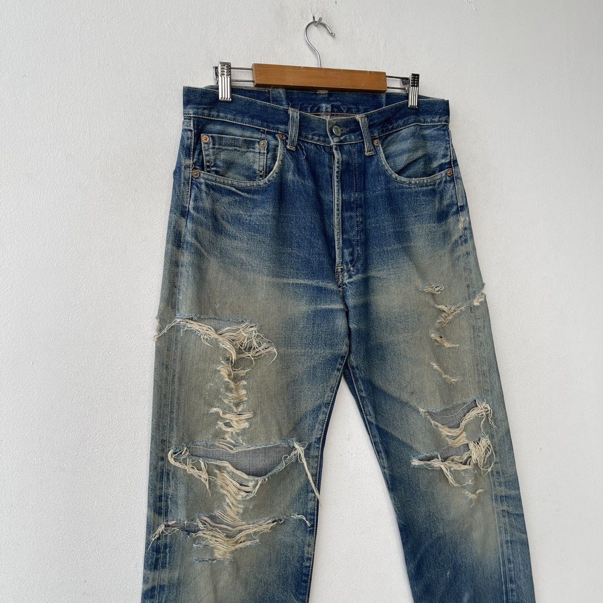 Iron Heart Trashed Hollywood Ranch Market x Iron Heart Selvedge Denim Size US 32 / EU 48 - 4 Thumbnail