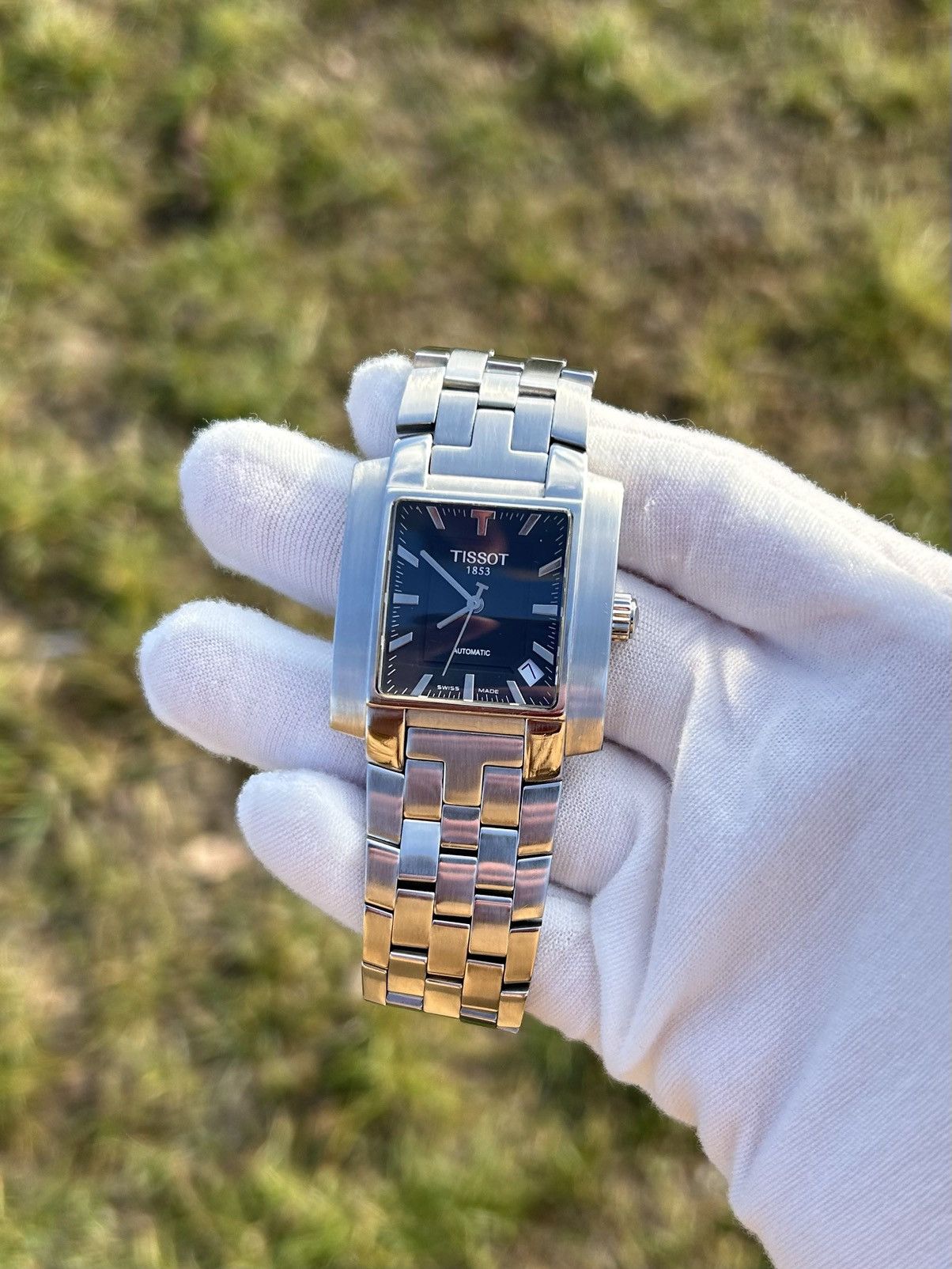 Vintage Tissot Automatic Watch Square Wristwatch L864/984 Swiss 2000 in Black, Men's — image 2 of 6