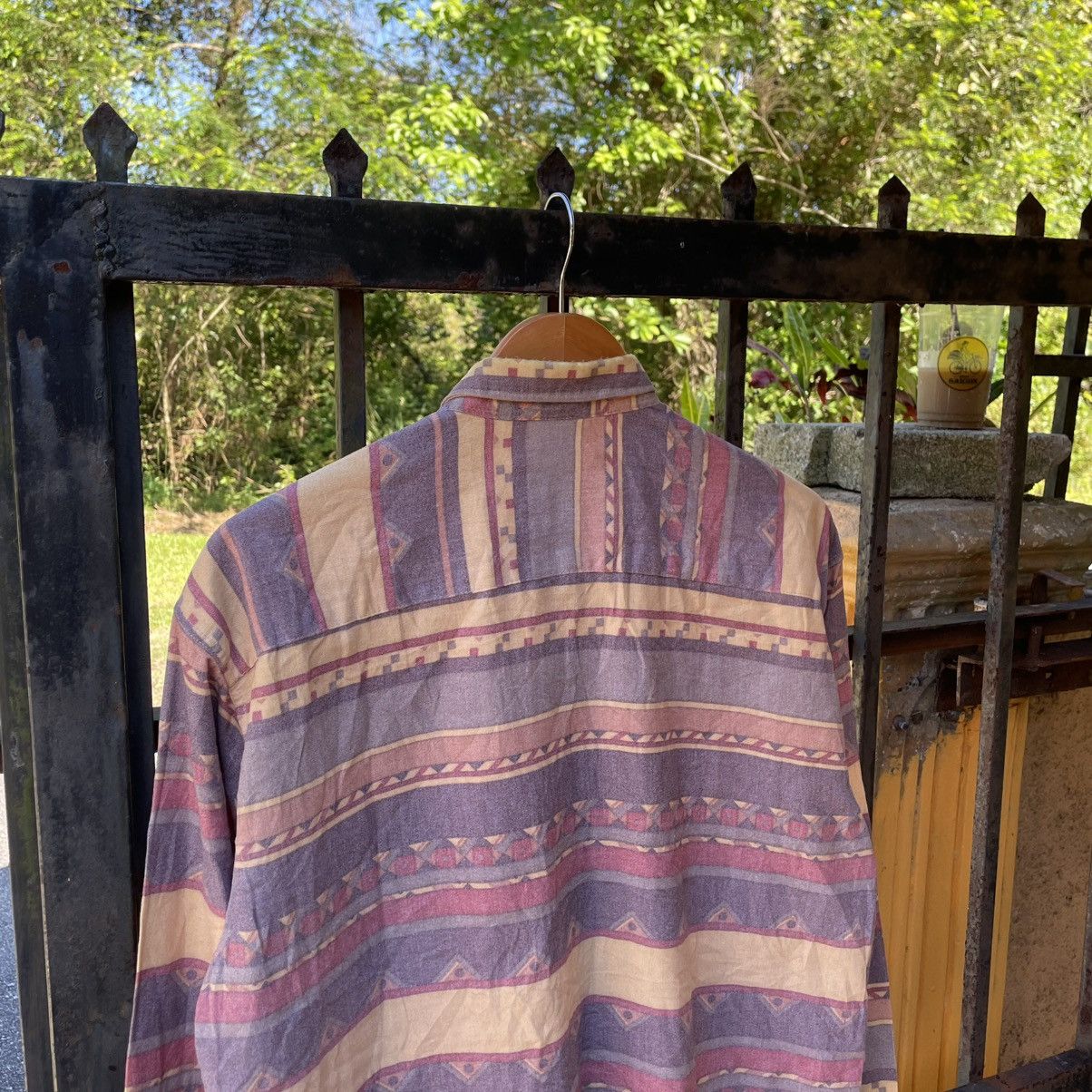 Japanese Brand × Vintage 🔥Vintage 80s Retro Nostalgic Modern Style Navajo Shirts Size US L / EU 52-54 / 3 - 3 Thumbnail
