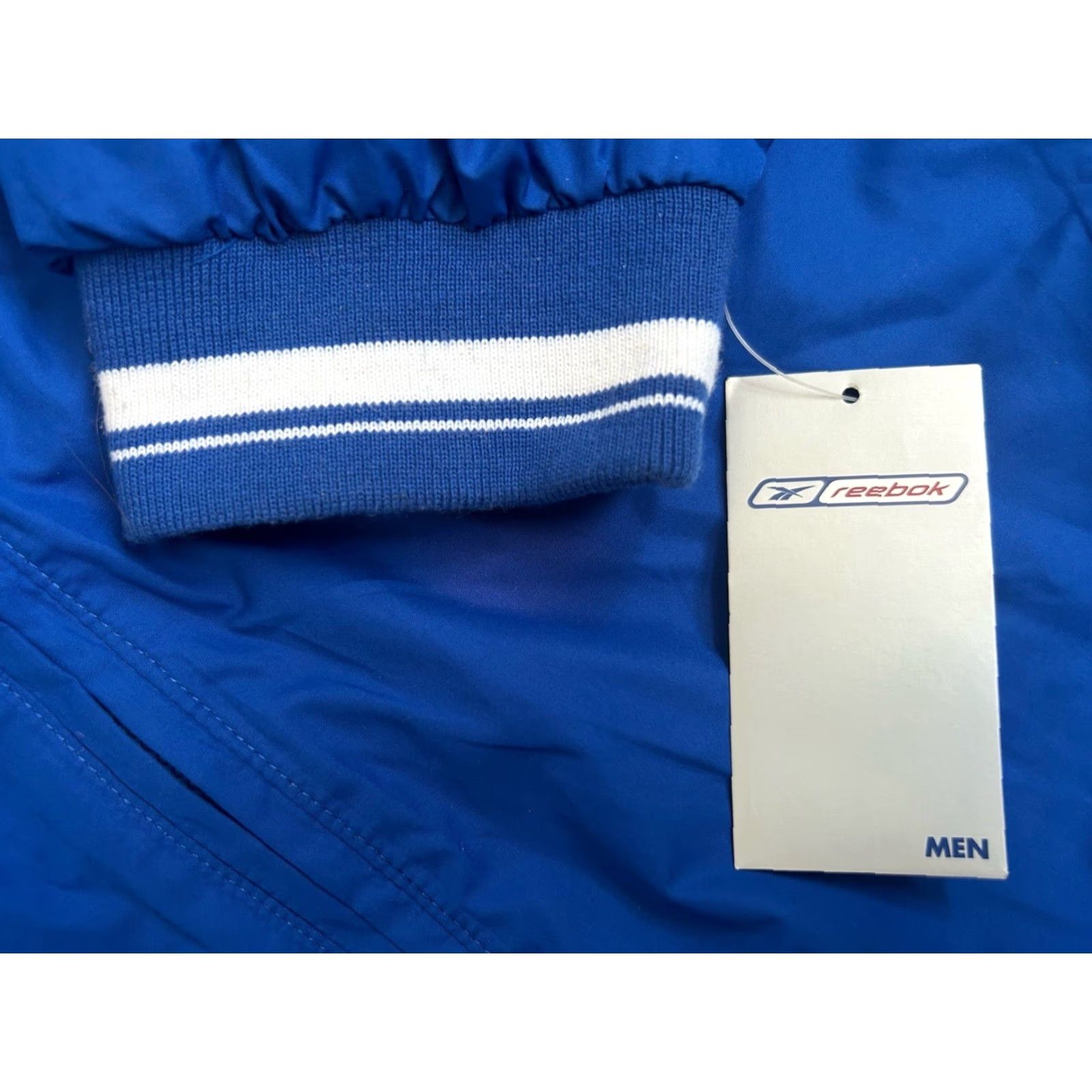 Reebok VINTAGE Reebok Windbreaker Jacket Mens L Blue 2000s 90s Lightweight Zip Pockets NWT Deadstock Size US L / EU 52-54 / 3 - 3 Thumbnail