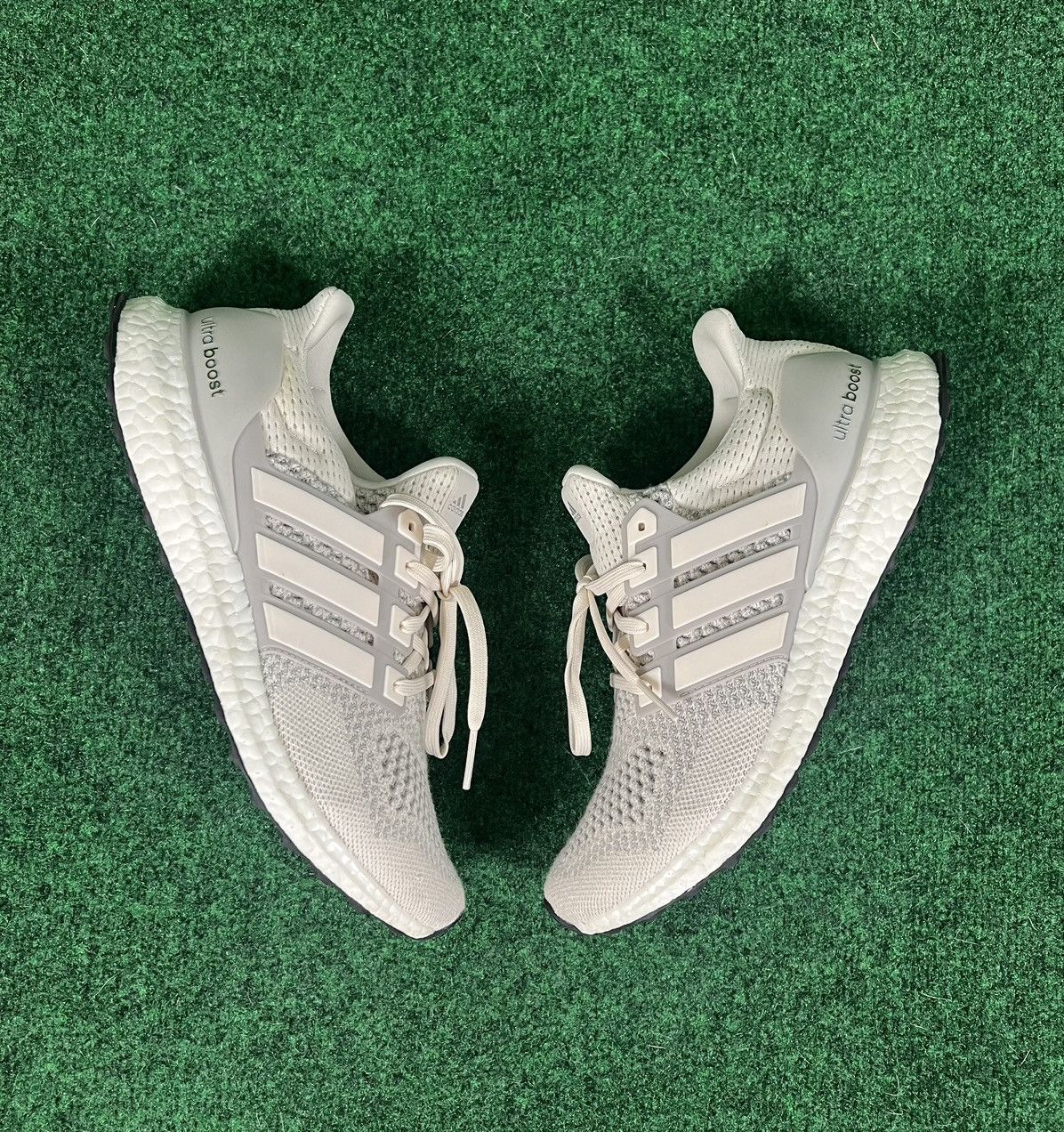 image of Adidas Ultraboost 1.0 Retro 2018 Cream Chalk Men’S 10.5 Shoes, Men's