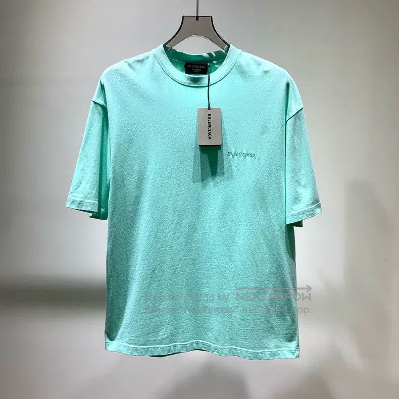 Balenciaga Balenciaga Mint Green Short Sleeve Size US XS / EU 42 / 0 - 1 Thumbnail