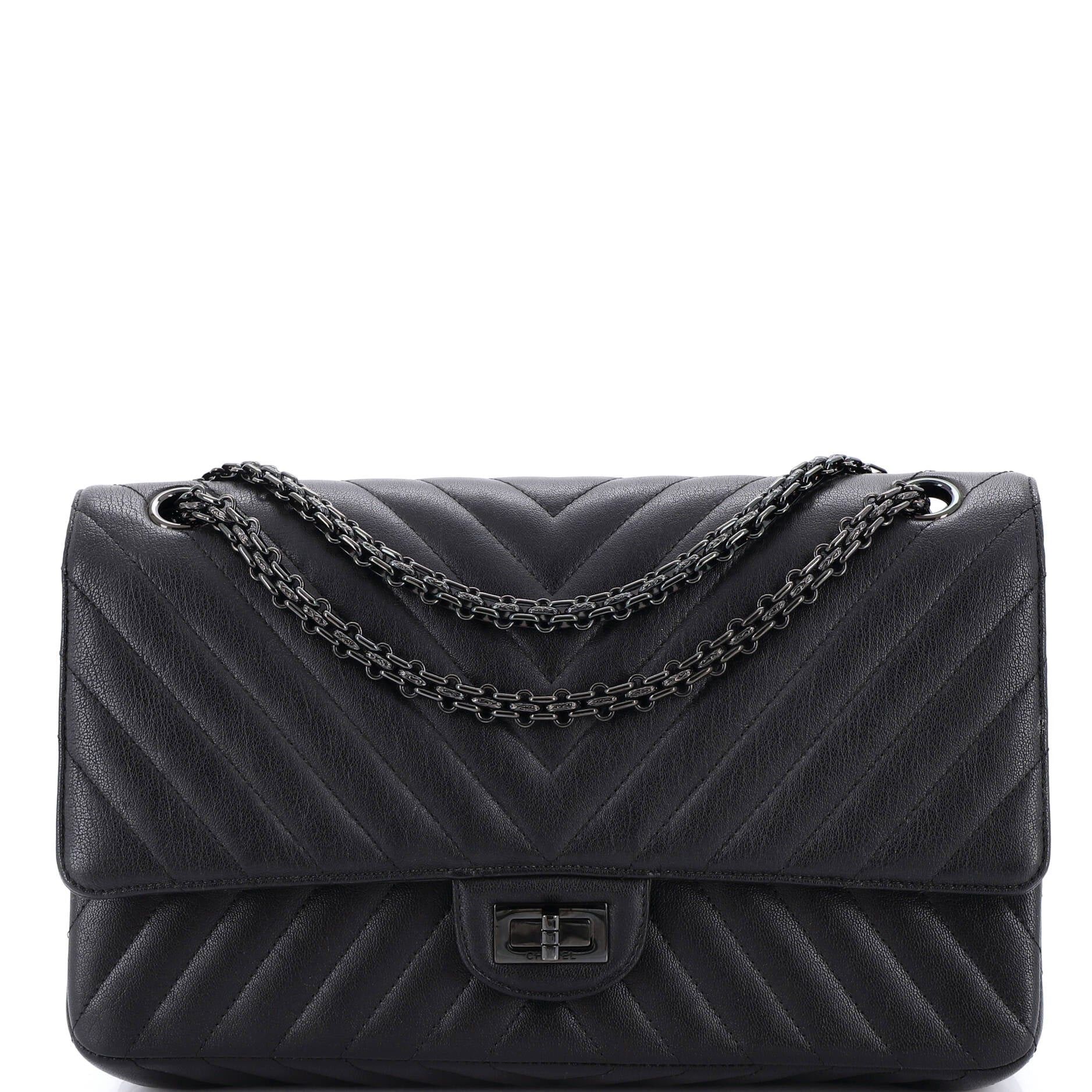 Chanel So Black Reissue 2.55 Flap Bag Size ONE SIZE - 1 Thumbnail