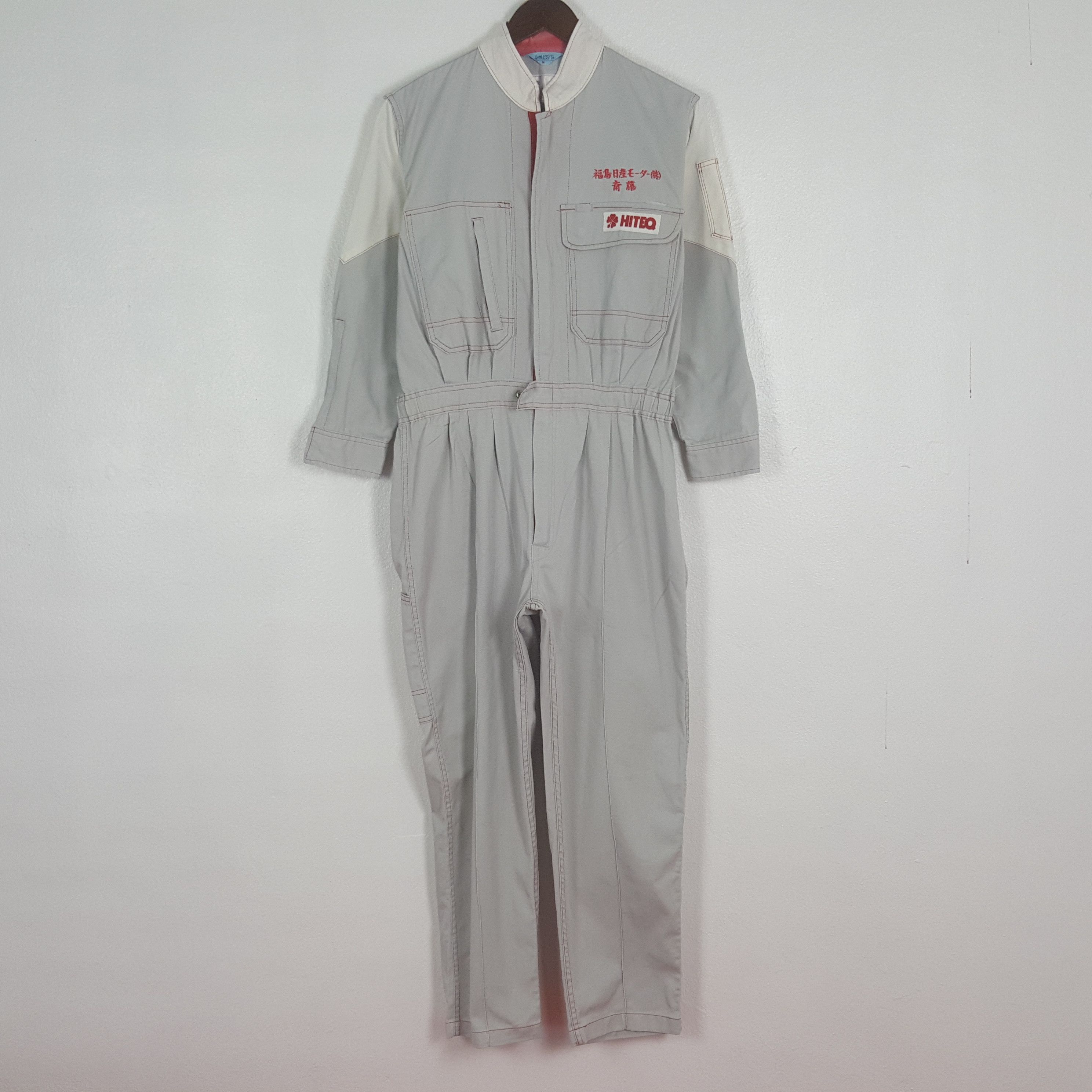 Nissan Vintage Nissan Racing Worker Japan Coverall Jumpsuit Jacket Size US M / EU 48-50 / 2 - 4 Thumbnail