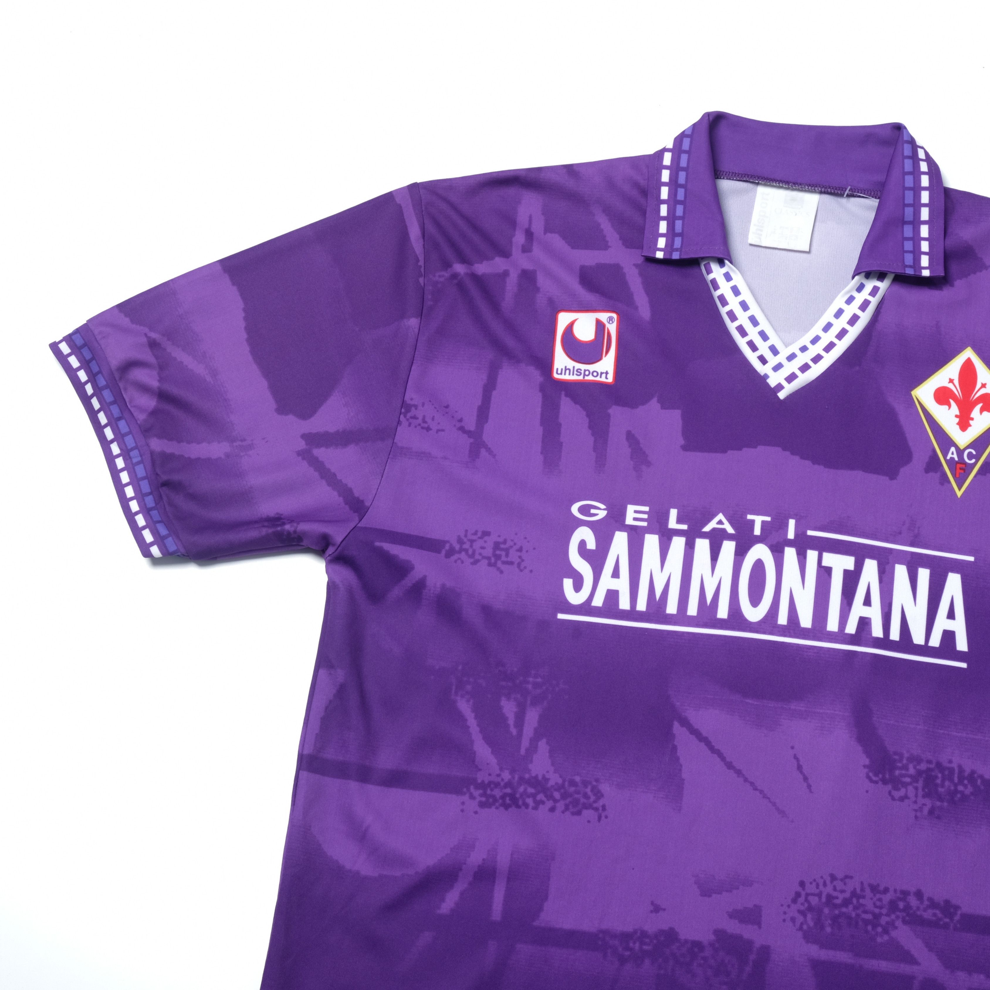 Other 1994/95 Fiorentina Home Shirt Uhlsport (L/XL) Size US L / EU 52-54 / 3 - 3 Thumbnail