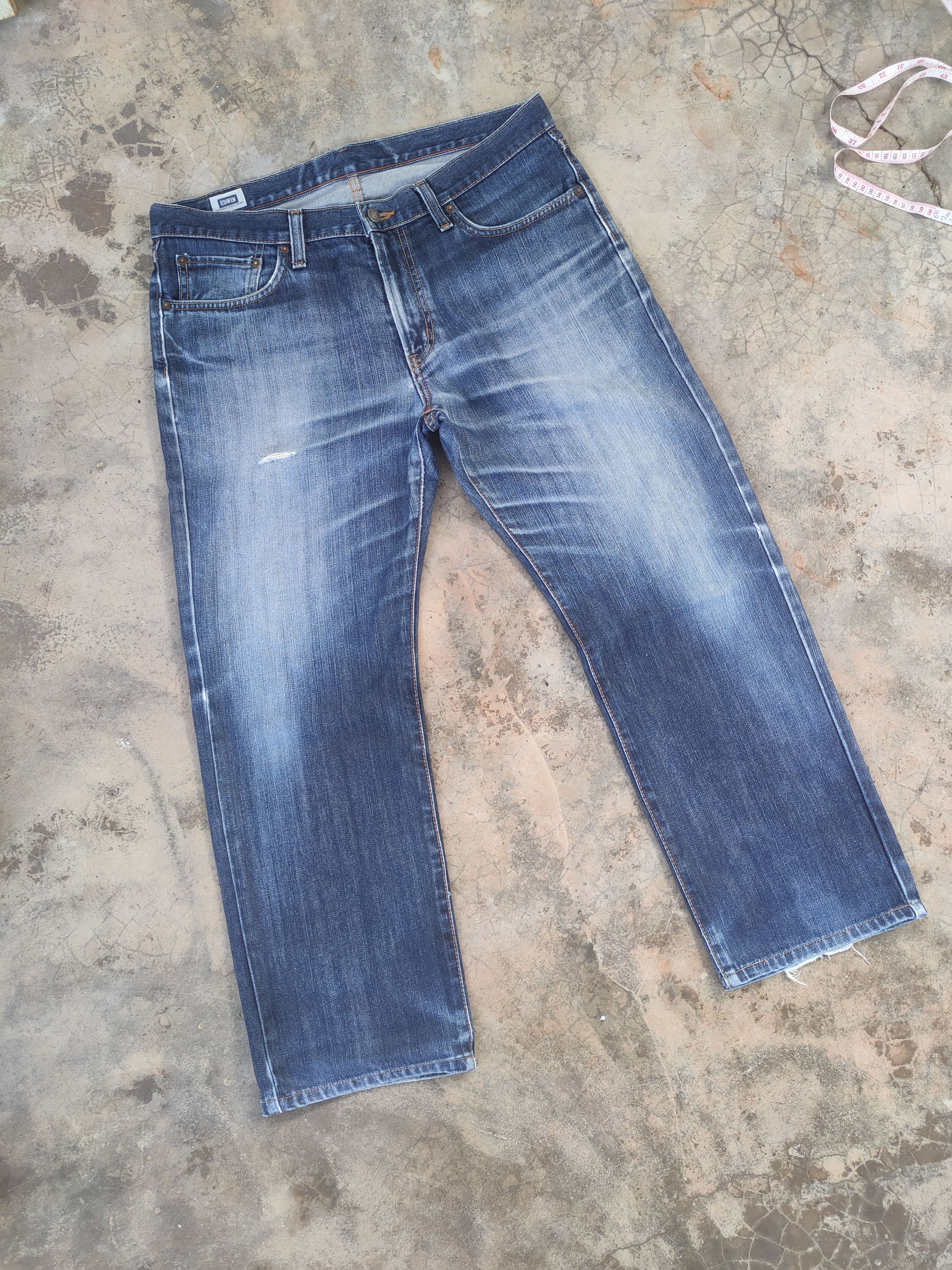 Edwin W38 VINTAGE EDWIN FADED DISTRESSED JEAN DENIM PANTS Size US 38 / EU 54 - 2 Thumbnail