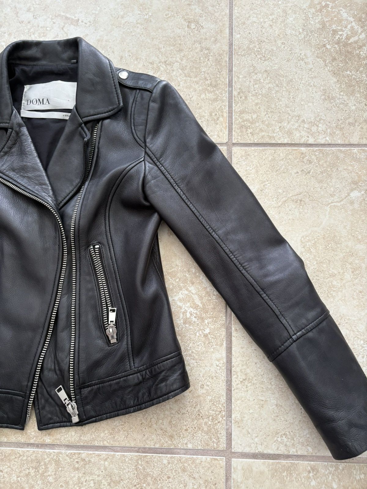 Other Doma Leather Bicker Jacket Size XS / US 0-2 / IT 36-38 - 10 Thumbnail