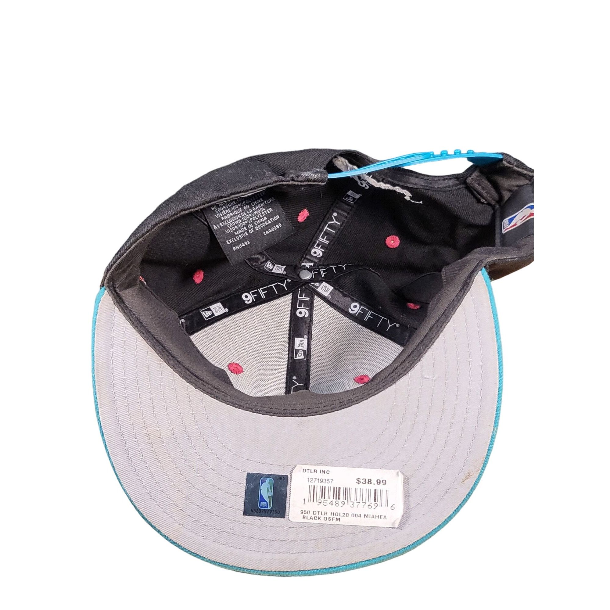 New Era Miami Heat NBA Snapback Hat New Era 9Fifty Graphic Print Bas Size ONE SIZE - 7 Thumbnail