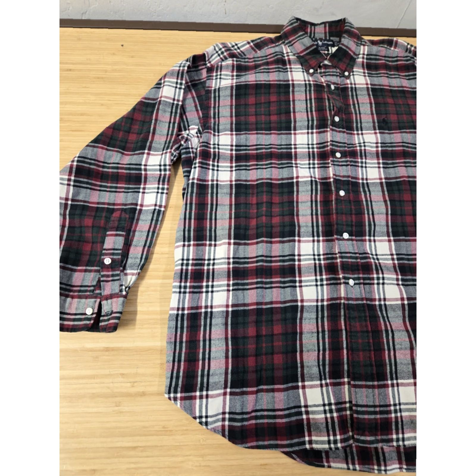 Polo Ralph Lauren Ralph Lauren Polo Shirt Men XL Plaid Button-Up Long Sleeve Cotton Logo Blaire Button-Front Size US XL / EU 56 / 4 - 3 Thumbnail