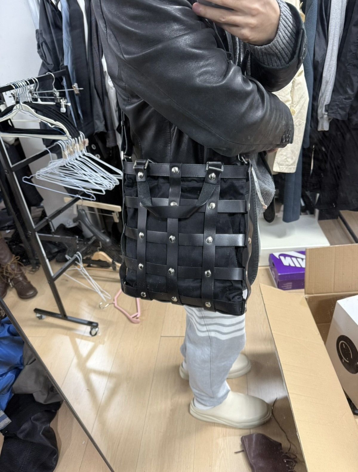 Junya Watanabe Junya Watanabe Comme des Garçons Studded Mesh Crossbody Bag Size ONE SIZE - 7 Thumbnail