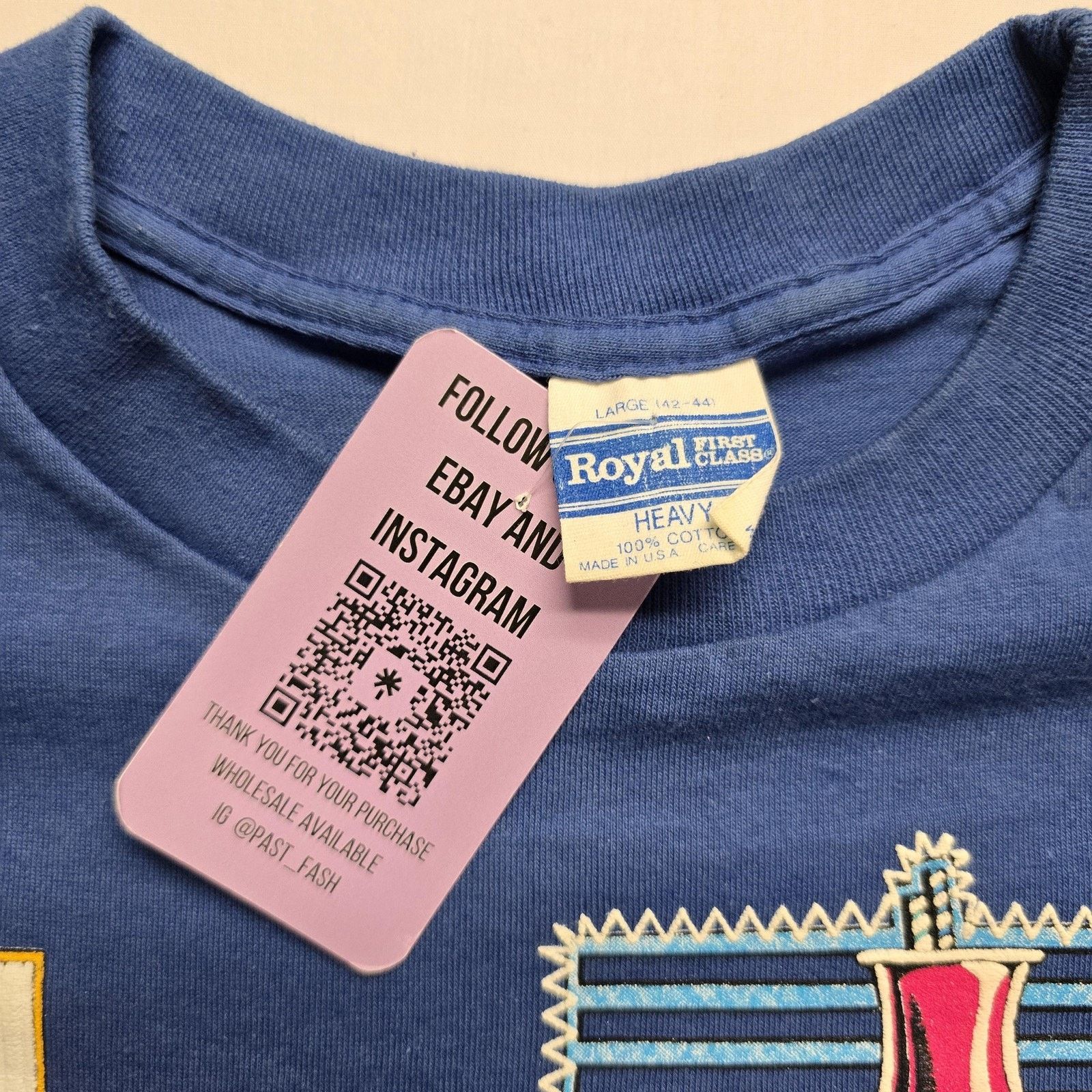 Vintage Vintage New Orleans Shirt Blue Jazz Club Bourbon Street 80s Size US L / EU 52-54 / 3 - 7 Thumbnail