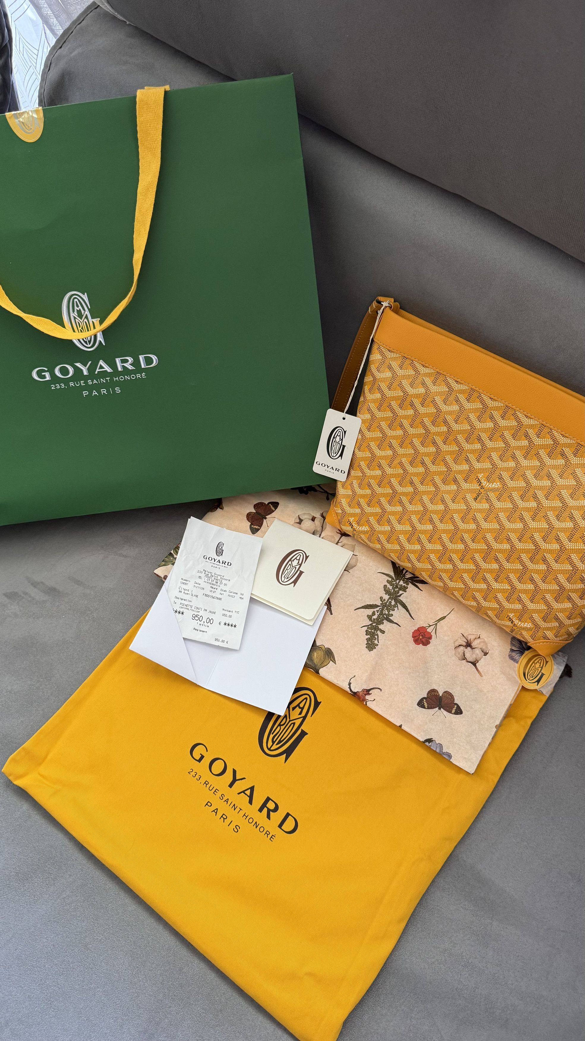 Goyard Goyard Conti PM - Yellow Size ONE SIZE - 1 Thumbnail