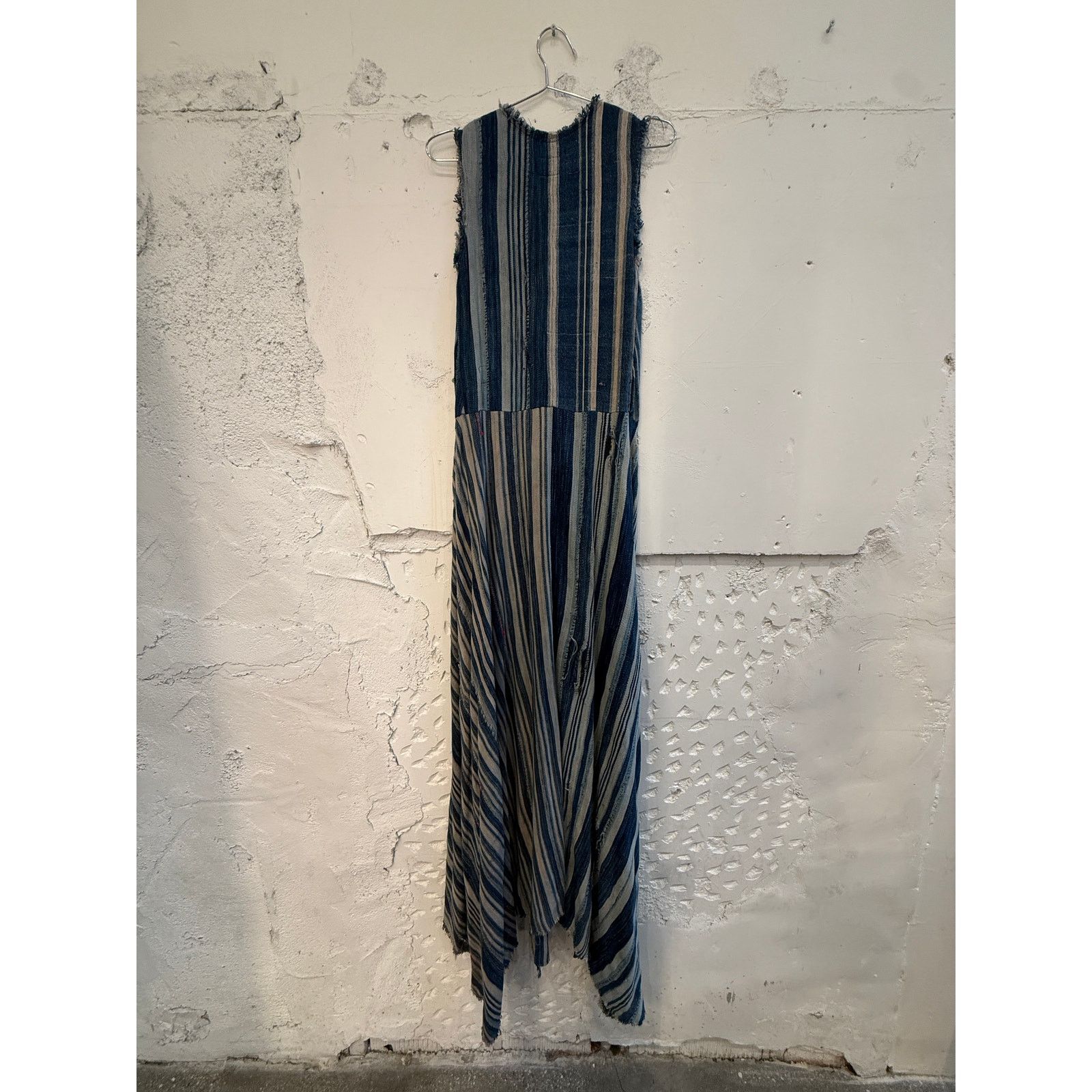 Greg Lauren Greg Lauren Sleeveless Antique Indigo Portefeuille Dress Size S / US 4 / IT 40 - 2 Thumbnail