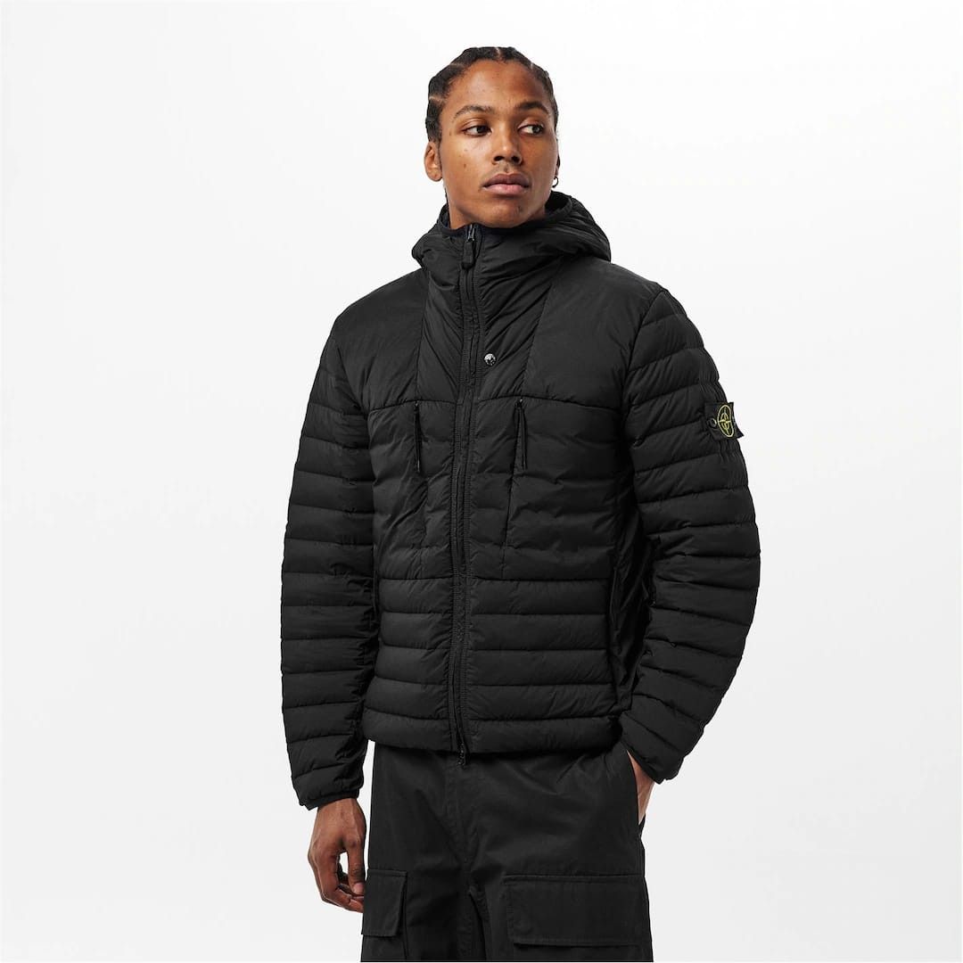 Stone Island o1g2r1mq0526 Duck Down Full Zip Medium Puffer Jacket Nero Size US M / EU 48-50 / 2 - 3 Thumbnail