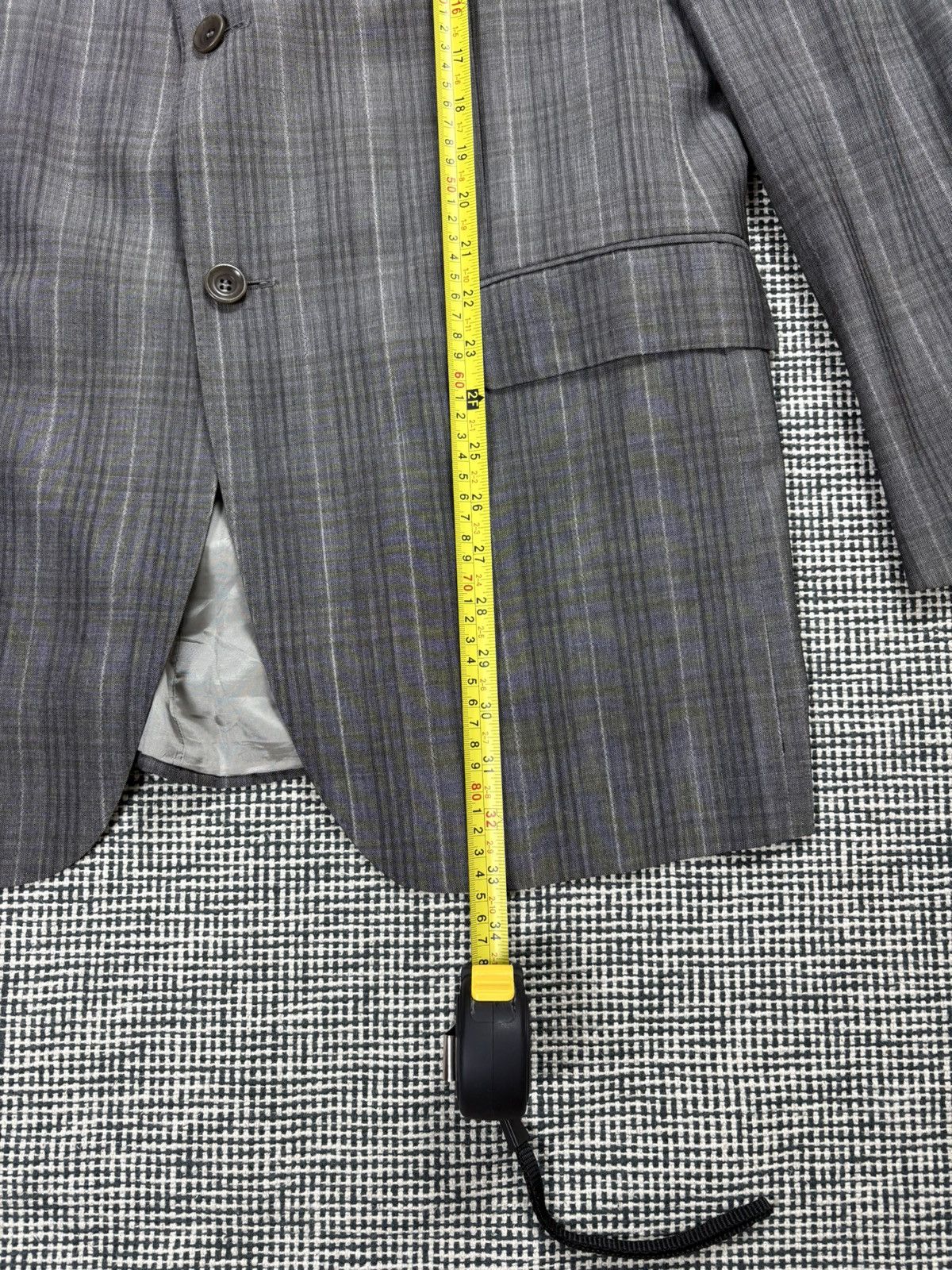 Pal Zileri Pal Zileri lab wool checkered suit set blazer jacket pants Size 44R - 9 Thumbnail