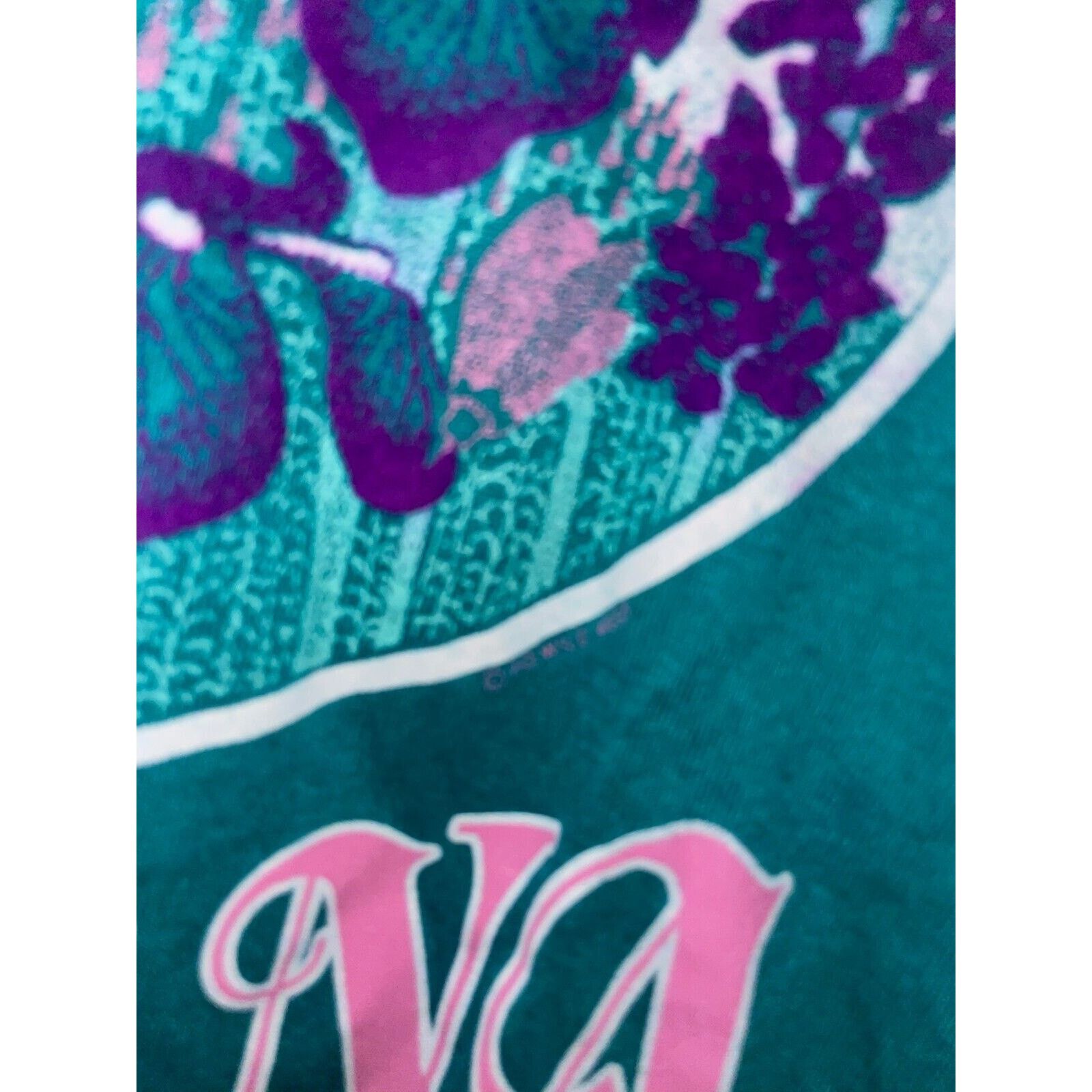 Jerzees 1980s Vintage Jerzees Montana Wildflower Teal Shirt 80s M Size US M / EU 48-50 / 2 - 4 Thumbnail