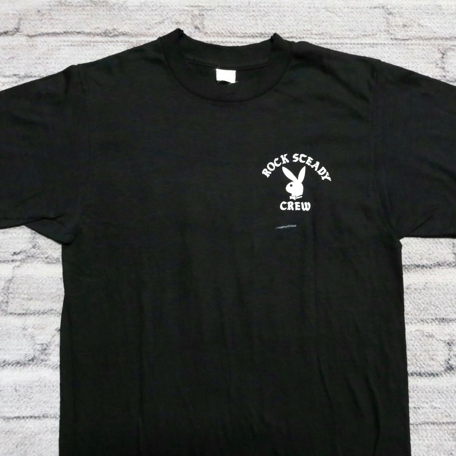 Vintage VINTAGE Rock Steady Crew Shirt M Black Mens T-Shirt USA Made in USA Tee Size US M / EU 48-50 / 2 - 3 Thumbnail