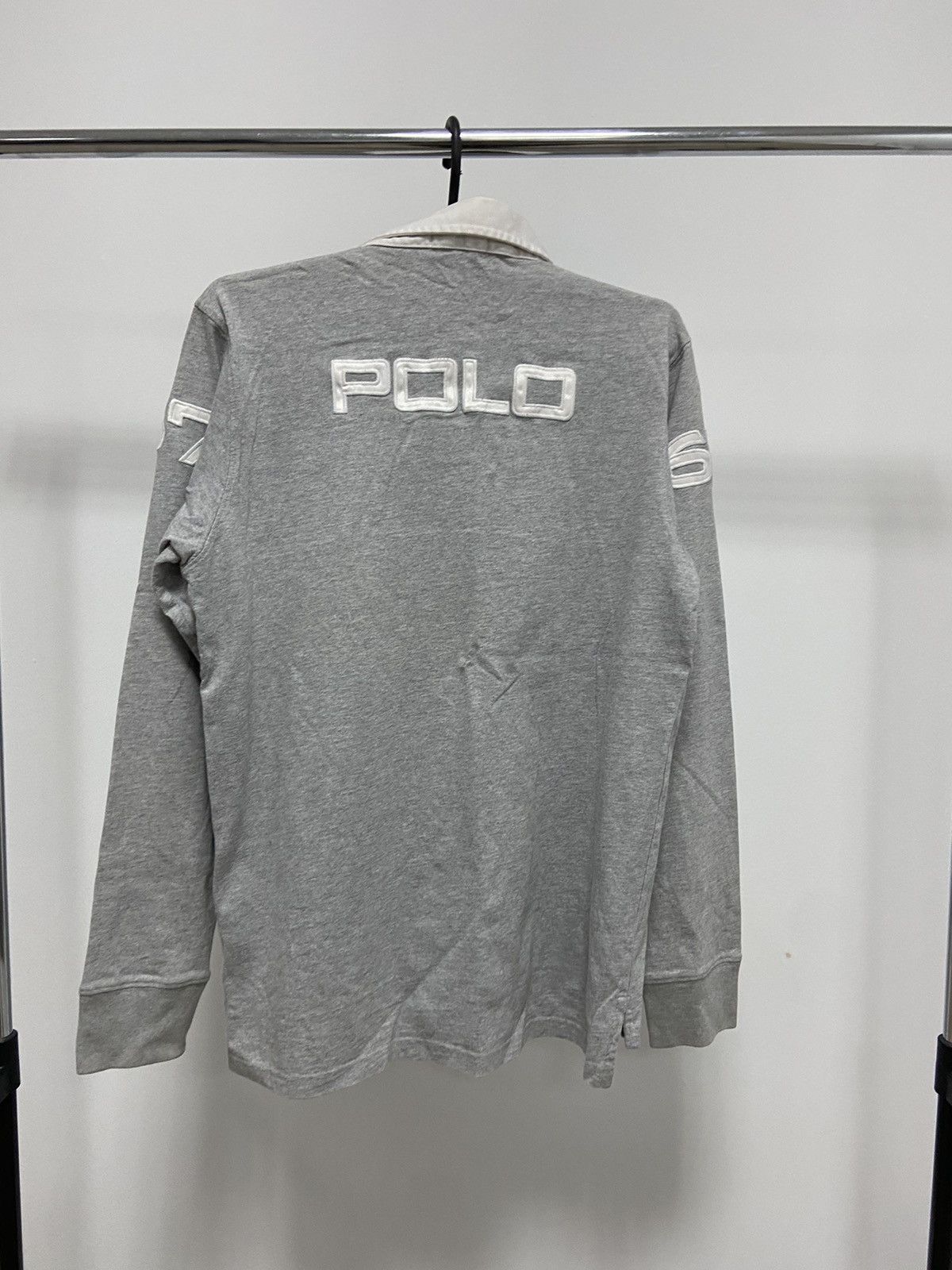 Polo Ralph Lauren × Vintage Polo Ralph Lauren 67 Longsleeve Vintage Big Logo 90s Style Size US L / EU 52-54 / 3 - 3 Thumbnail