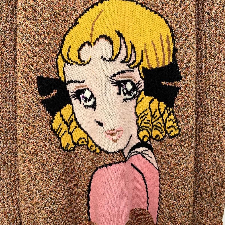 Gucci Gucci Dark brown flower fairy wool round-neck sweater 2502- Size US XS / EU 42 / 0 - 4 Thumbnail