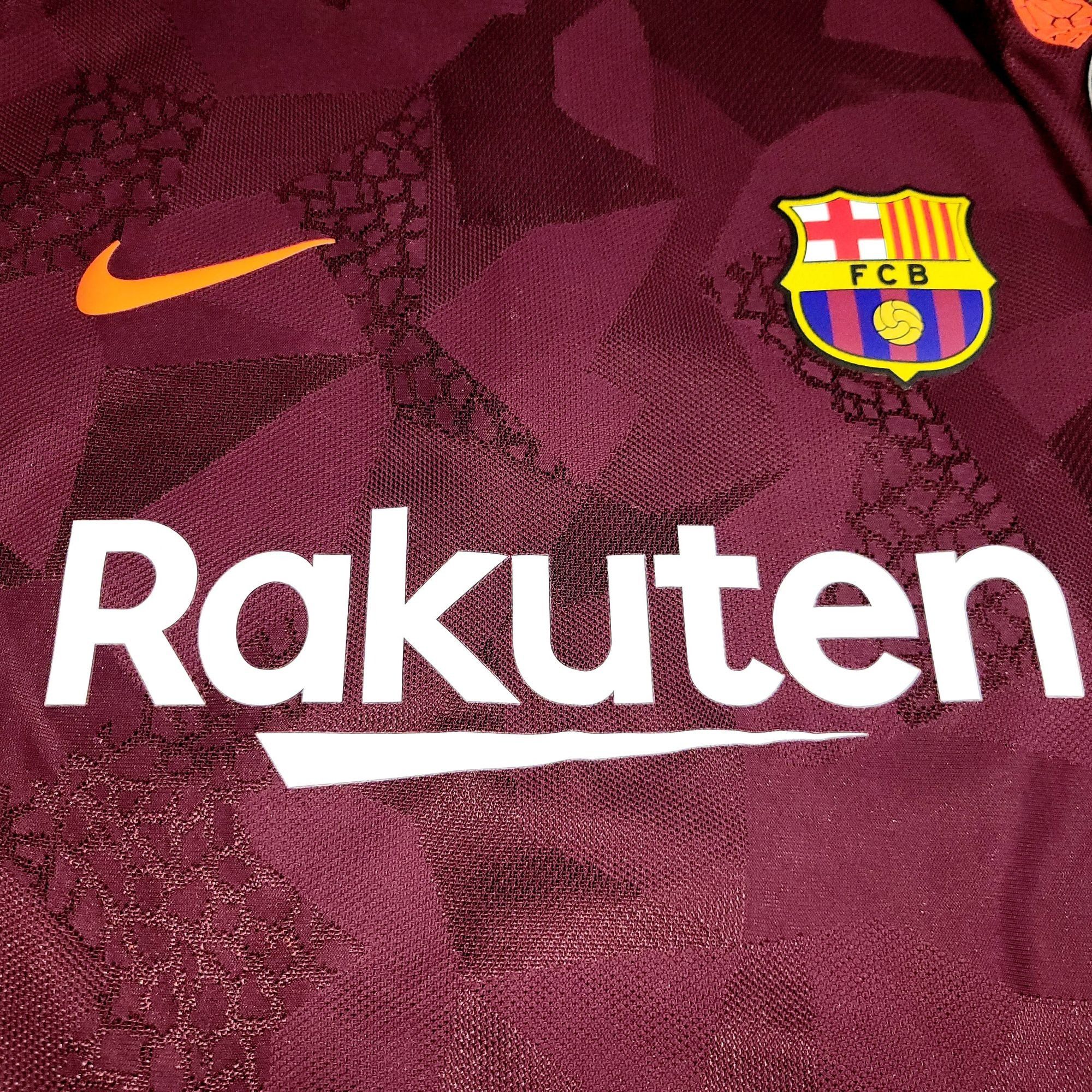 Nike Dembele Barcelona 2017 2018 Third UEFA Soccer Jersey M Size US M / EU 48-50 / 2 - 4 Thumbnail